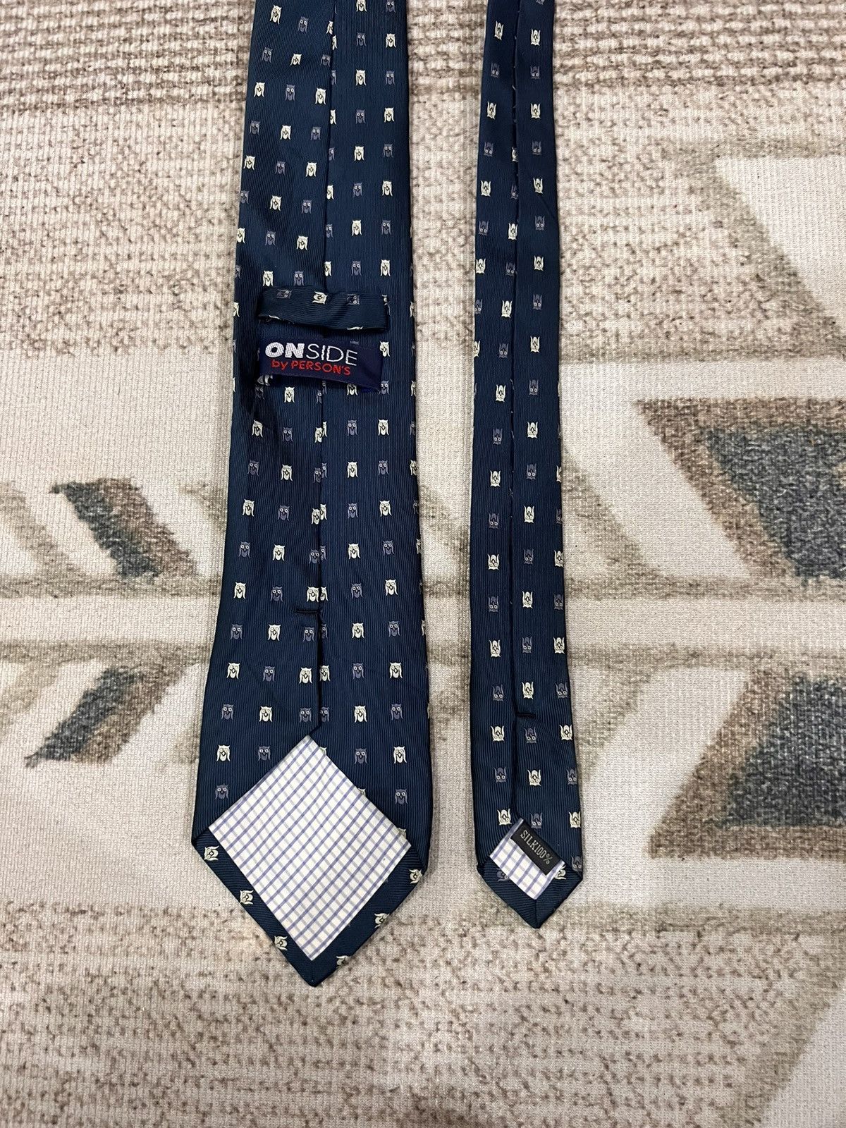 PERSON'S Vintage Persons Silk Tie Size ONE SIZE - 4 Thumbnail