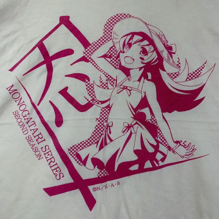 Vintage ANIME MONOGATARI MANGA Koyomi Araragi Tee Shirt Top Size US M / EU 48-50 / 2 - 4 Thumbnail