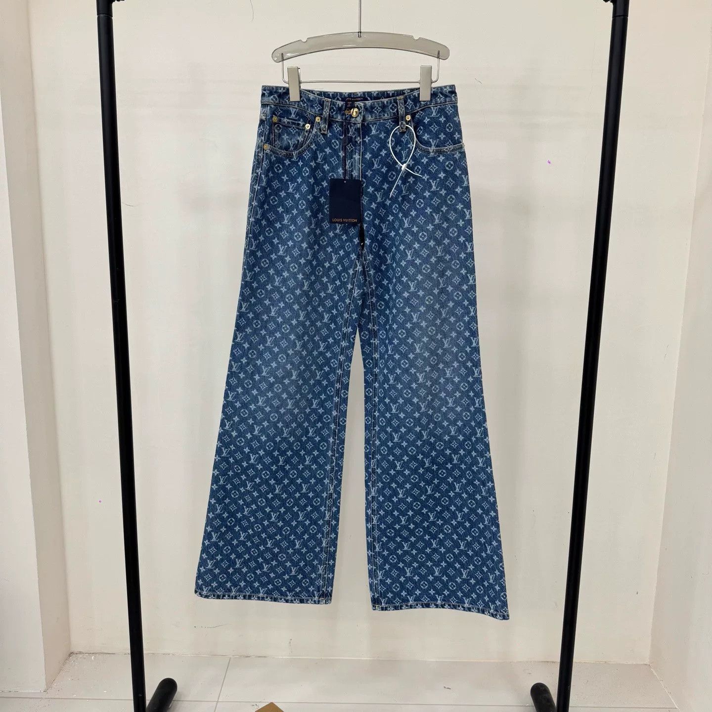 Louis Vuitton Louis Vuitton Blue Monogram Jeans Size US 38 / EU 54 - 1 Thumbnail
