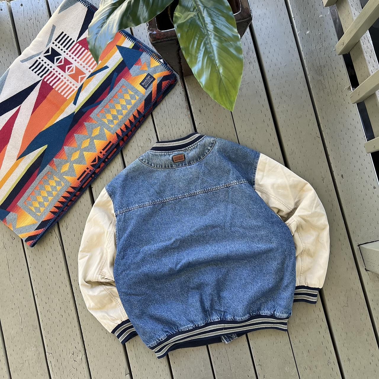 Vintage Vintage Portland state Denim Jacket 90s Bomber Quilt Lined Size US XL / EU 56 / 4 - 5 Thumbnail
