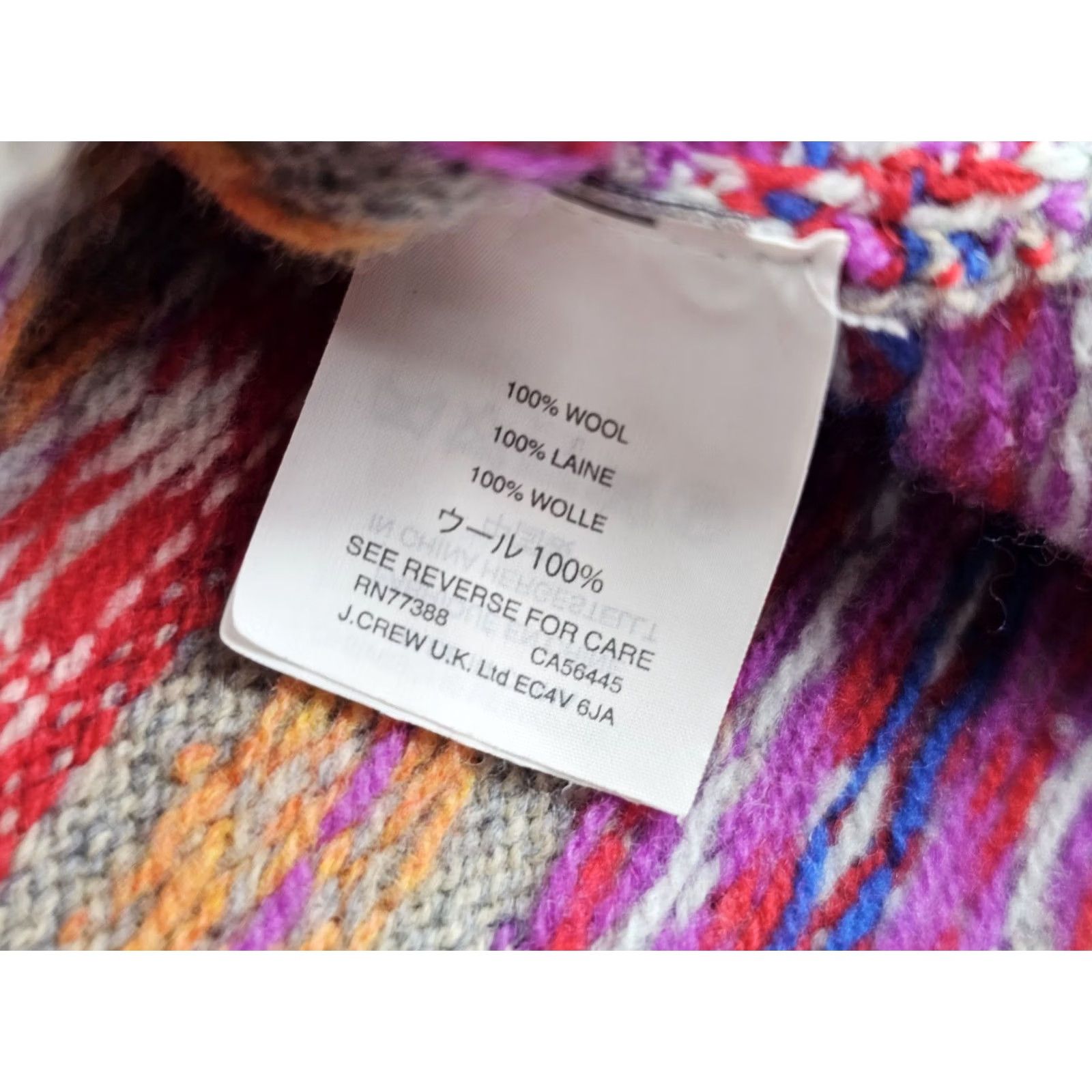 J.Crew J.CREW Holly Fair Isle Nordic 100% Wool Crew Neck Sweater Women S Multicolor Size S / US 4 / IT 40 - 4 Thumbnail