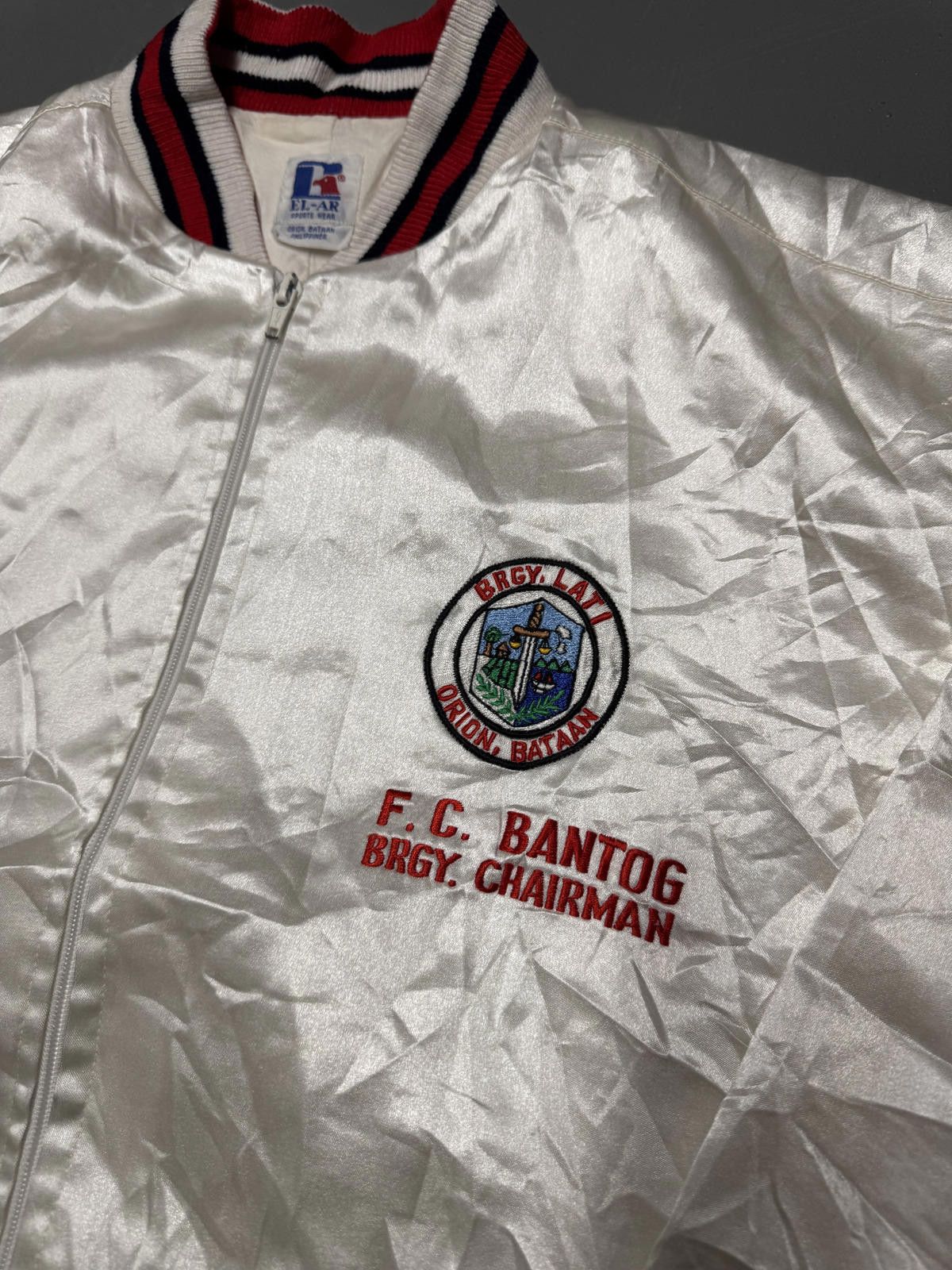 NASCAR F.C. Bantog Satin Jacket - Vintage Sportswear Size US L / EU 52-54 / 3 - 4 Thumbnail
