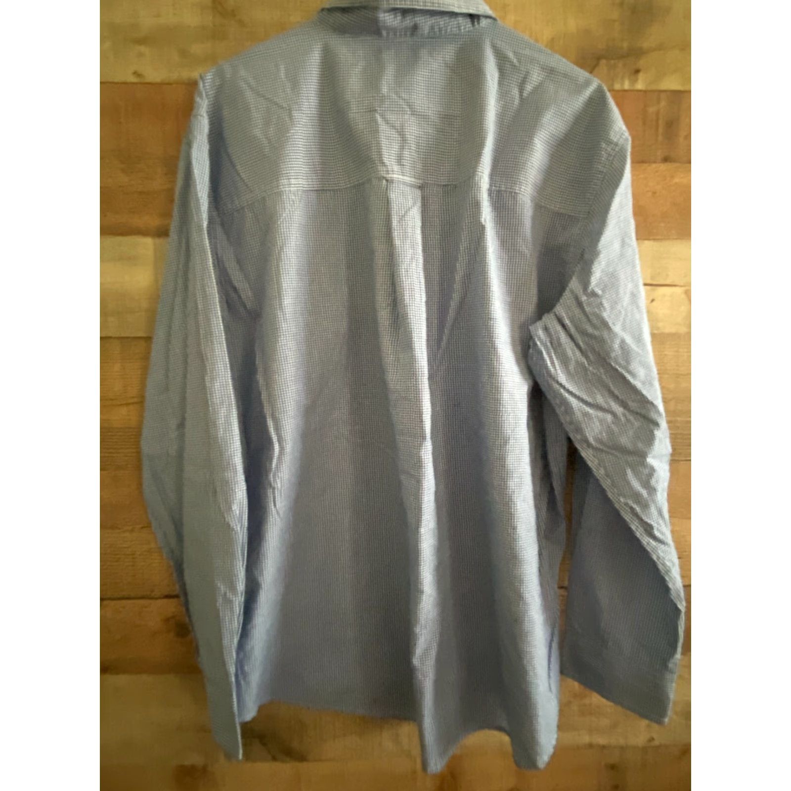 Chaps Chaps Button Up Shirt Men 2XL XXL Long Sleeve Easy Care Blue White Check Pattern Casual Size US XXL / EU 58 / 5 - 4 Thumbnail