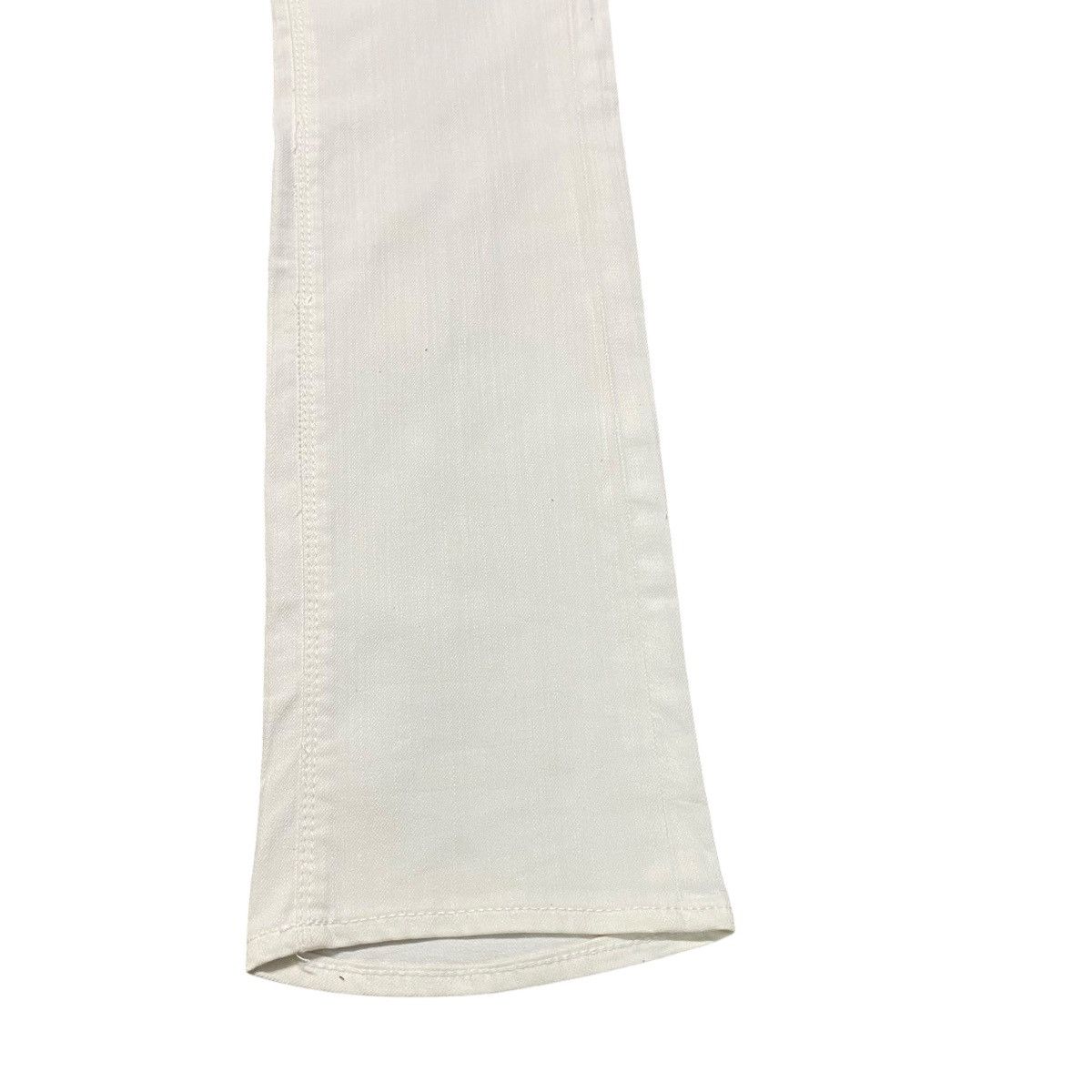 GOSTAR DE FUGA FUGA JAPAN White Denim Low Flare Jeans Size US 30 / EU 46 - 9 Thumbnail