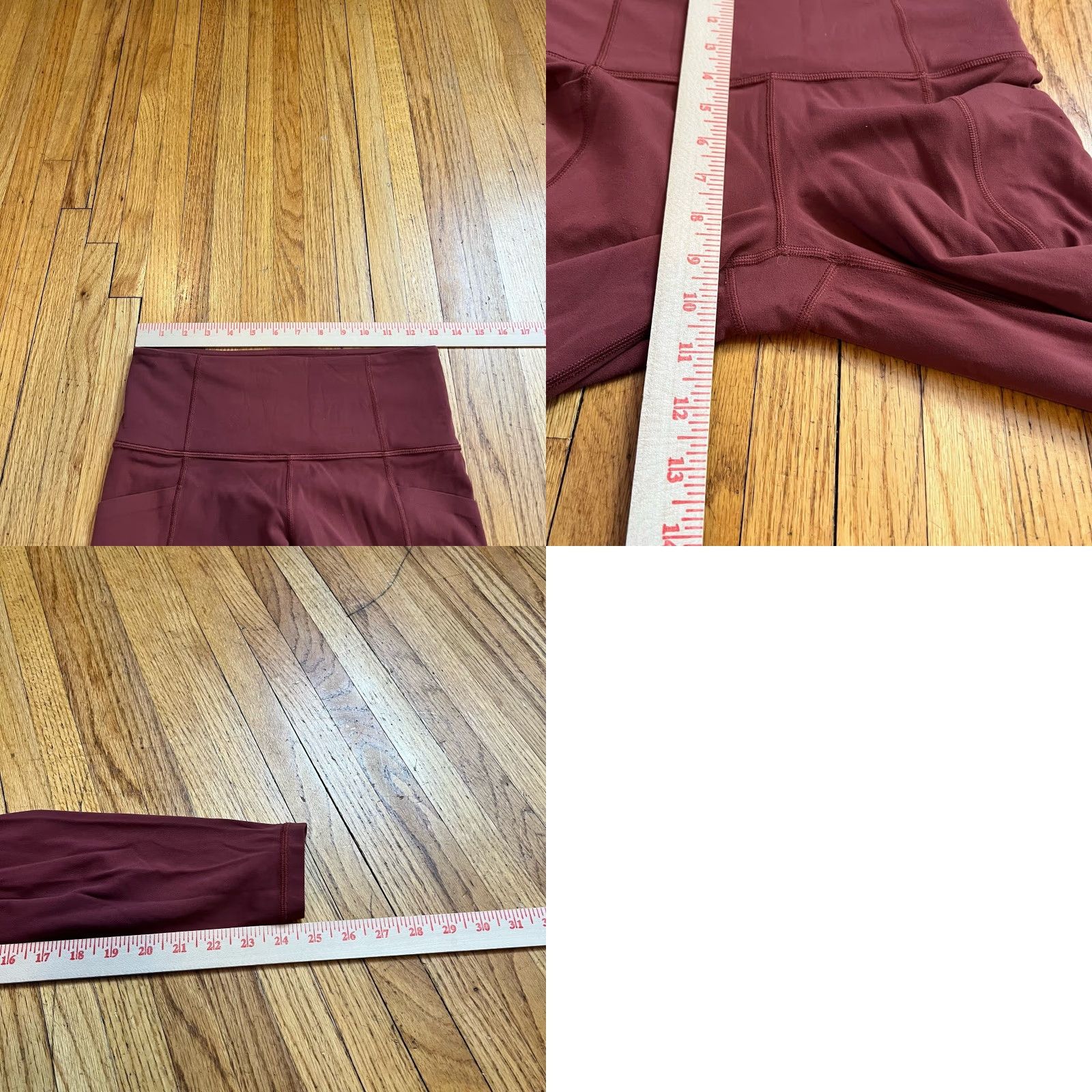 Athleta Athleta Leggings Cropped Womens Small Stash Pocket Salutation Crop S Red Women Size 28" / US 6 / IT 42 - 8 Thumbnail