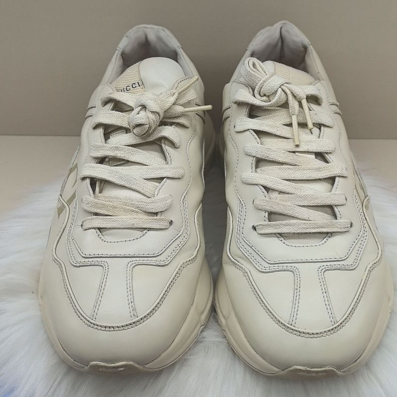 Gucci Gucci Rhyton Logo Ivory Low-top Sneakers - Size US 8 / EU 41 - 2 Thumbnail