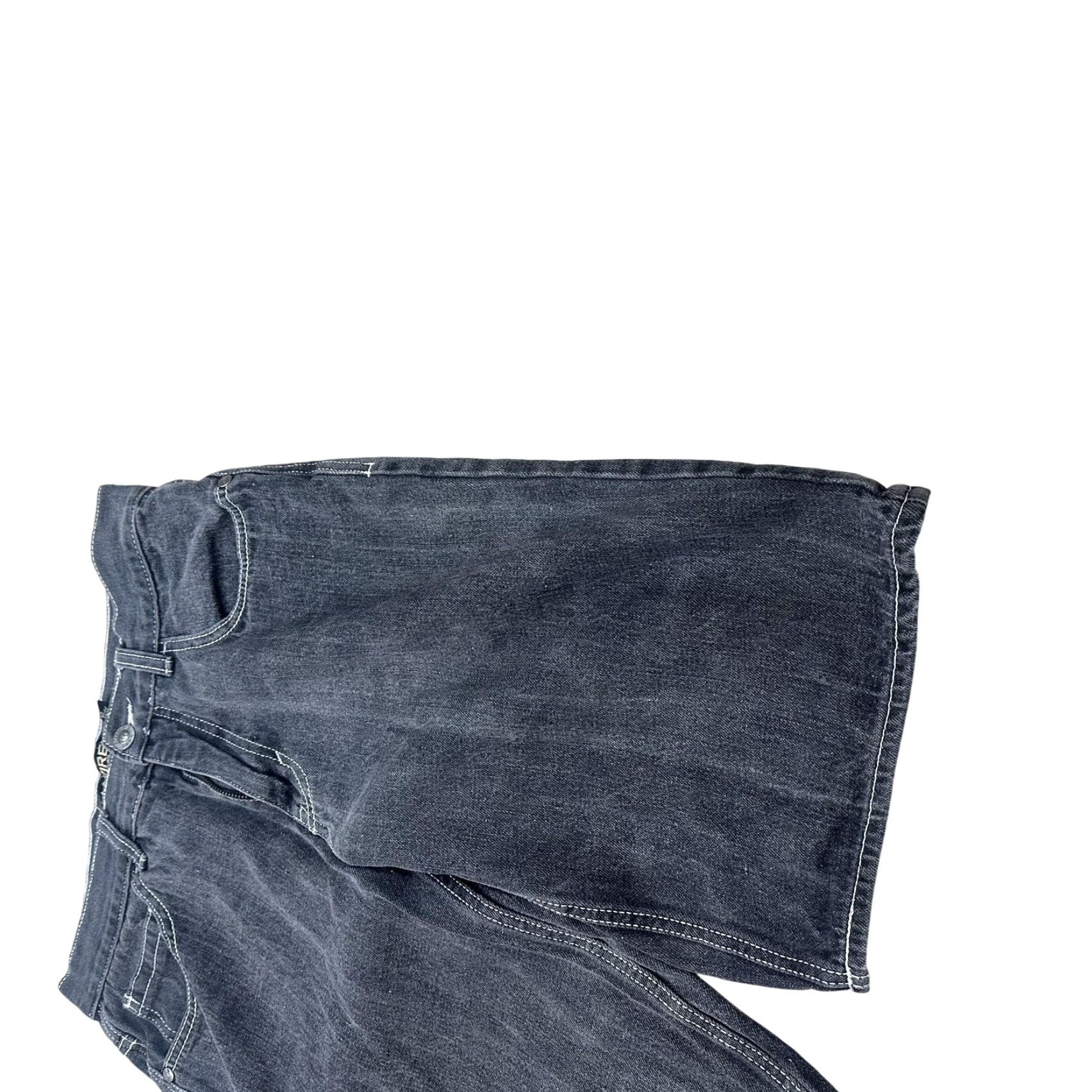 Avirex Avirex Denim Shorts Mens 32 Gray Wash 5-Pocket Bermuda Streetwear Waist 32 Inseam 12 Flat Front Cotton Denim Casual Relaxed Pockets Mens Size US 32 / EU 48 - 7 Thumbnail