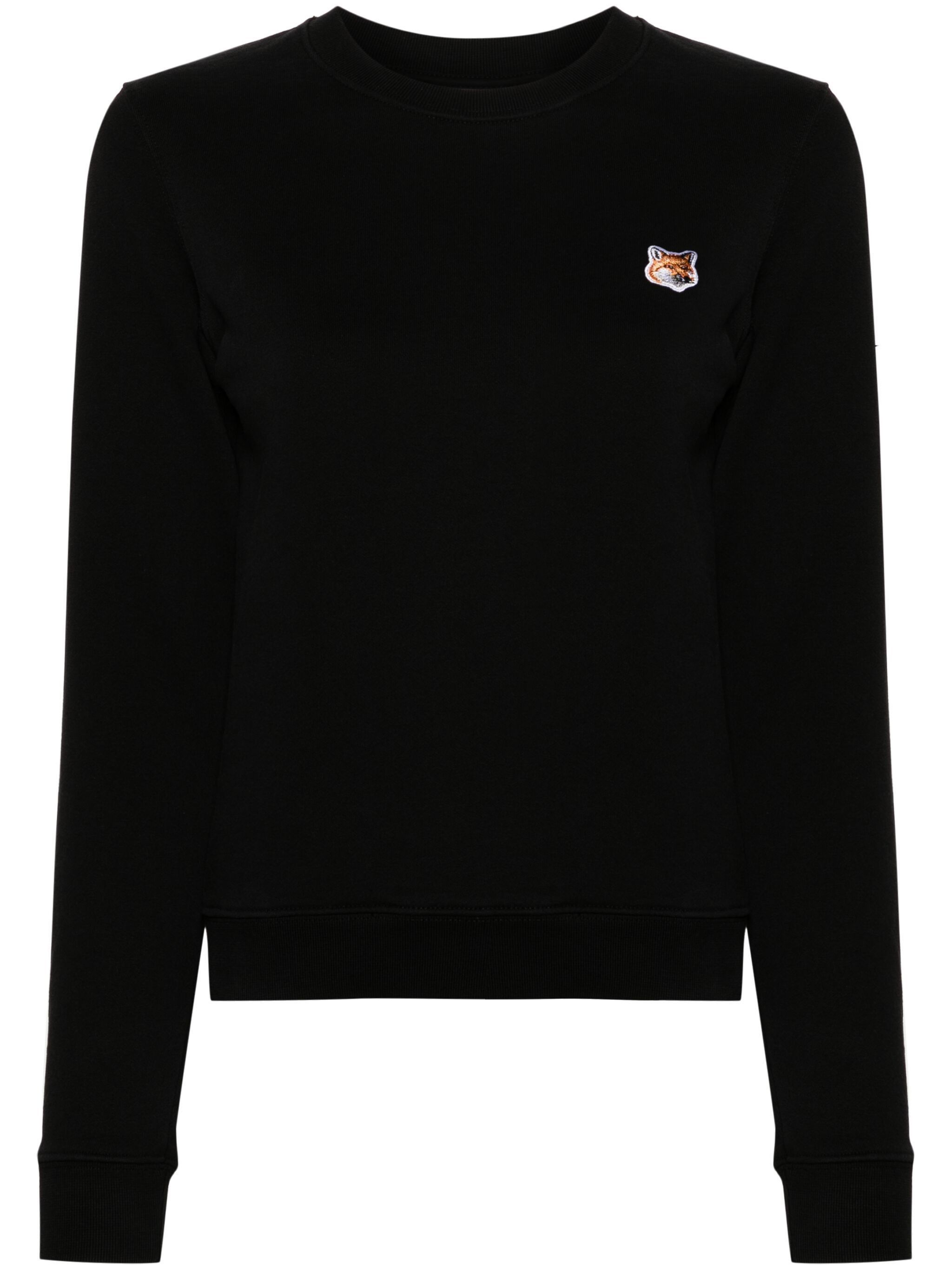 Maison Kitsune o1s22i1n1124 Fox Head Regular Fit Sweatshirt in Black Size XS / US 0-2 / IT 36-38 - 1 Thumbnail