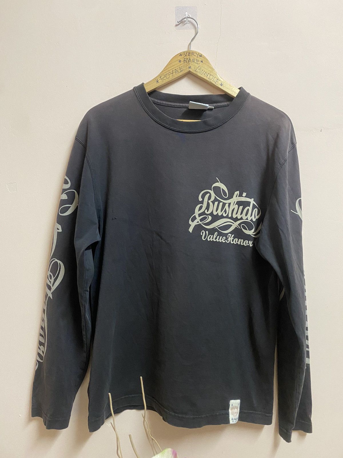 Japanese Brand Distressed Samurai Spirit Size US L / EU 52-54 / 3 - 2 Thumbnail