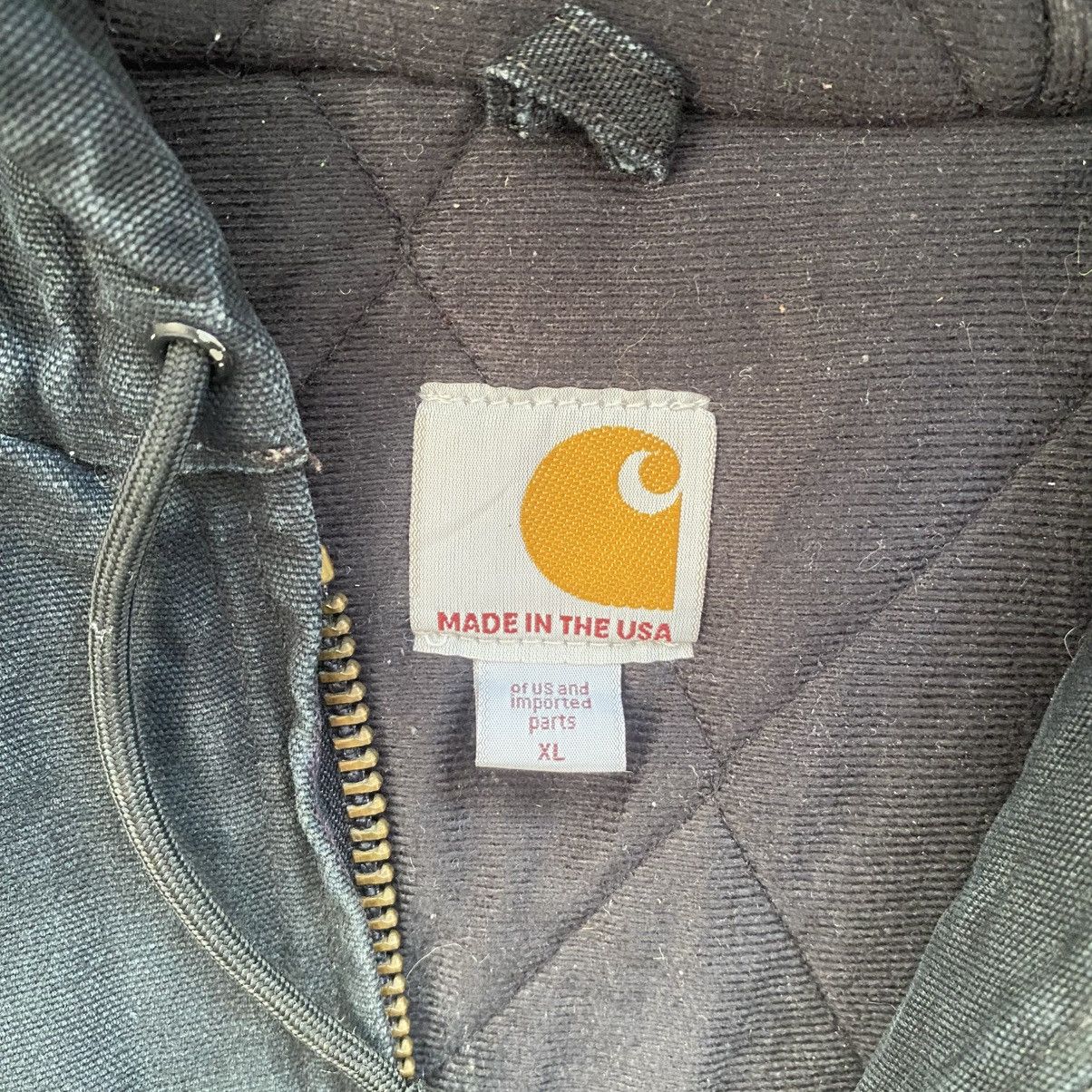 Carhartt Vintage Carhartt Black Active Hooded Jacket Size US XL / EU 56 / 4 - 5 Thumbnail
