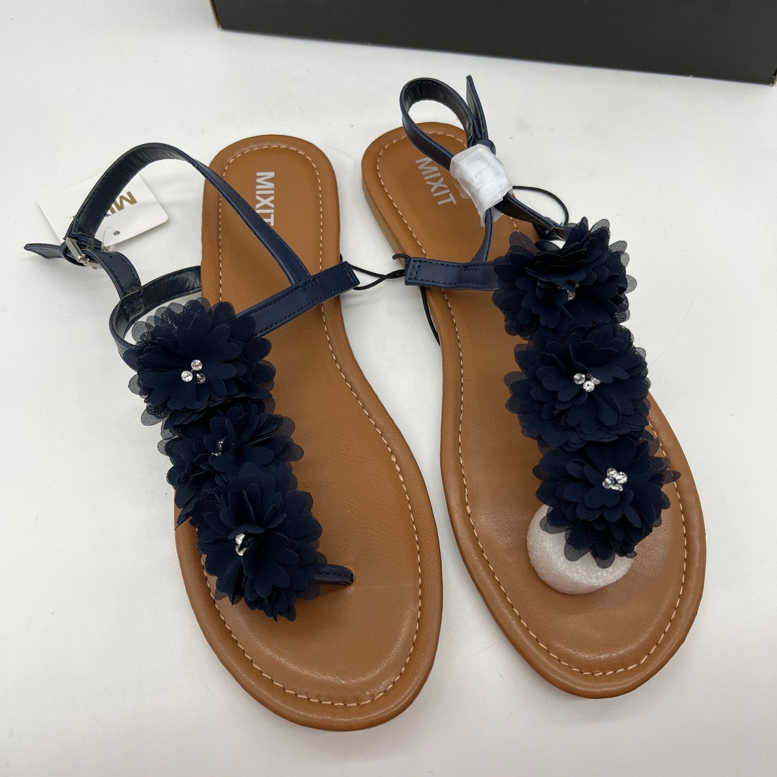 Other Mixit Womens Arlet Adjustable Strap Sandals Navy Colo Size US 11 / IT 41 - 1 Thumbnail