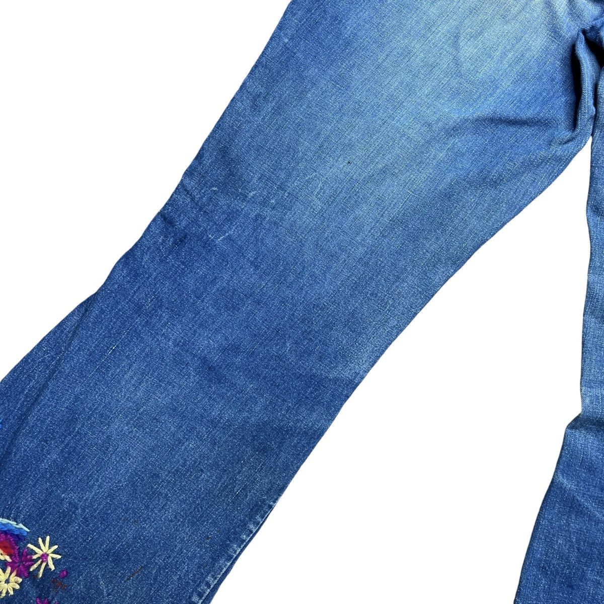 Vintage Vintage 1970s Denim Custom Hippie Bellbottom Flare Jeans Size 31" - 11 Thumbnail