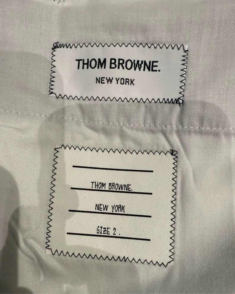 Thom Browne Thom Browne Size 2 Classic dark blue four-bar suit pants 2 Size US 29 - 4 Thumbnail