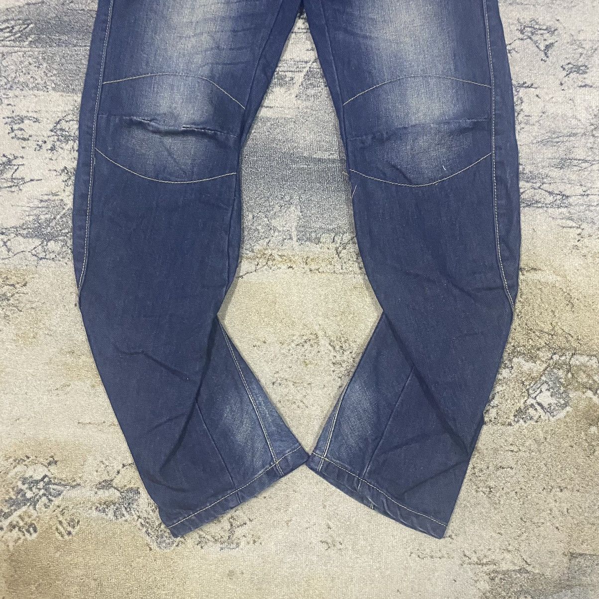 G-Star × Japanese Brand × Seditionaries Vintage Y2K G Star Raw 96 Back Bukcle Curves Leg Denim Jeans Size US 30 / EU 46 - 4 Thumbnail