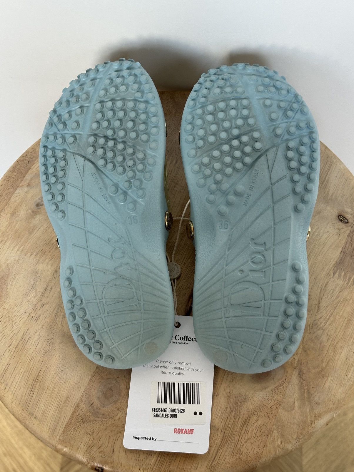 Dior Dior Jelly Blue Rubber Flip Flops vintage rare Size US 5 / IT 35 - 9 Thumbnail