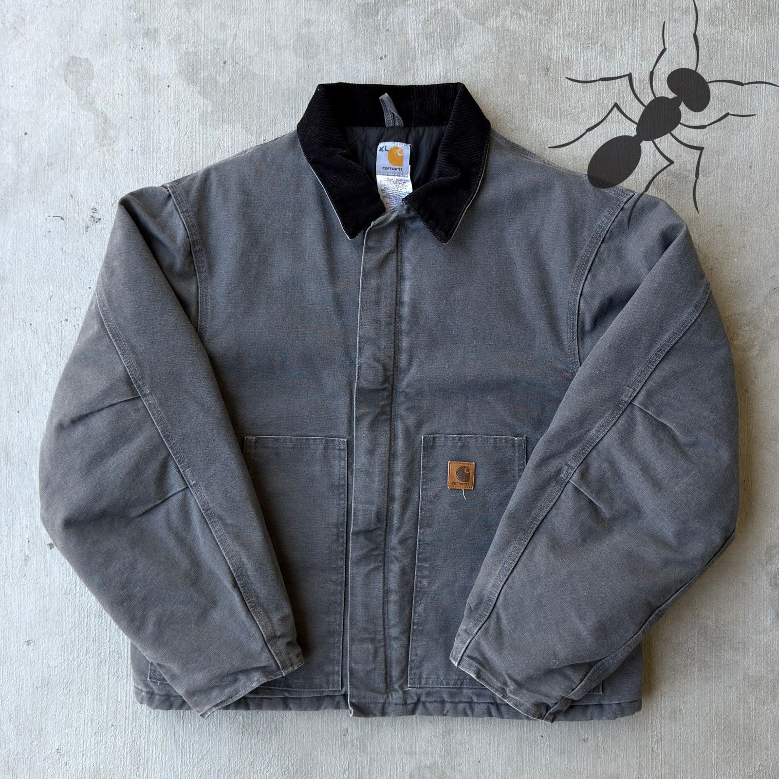 Carhartt × Vintage Carhartt J22 GVL gray Arctic work wear jacket Size US XL / EU 56 / 4 - 1 Thumbnail