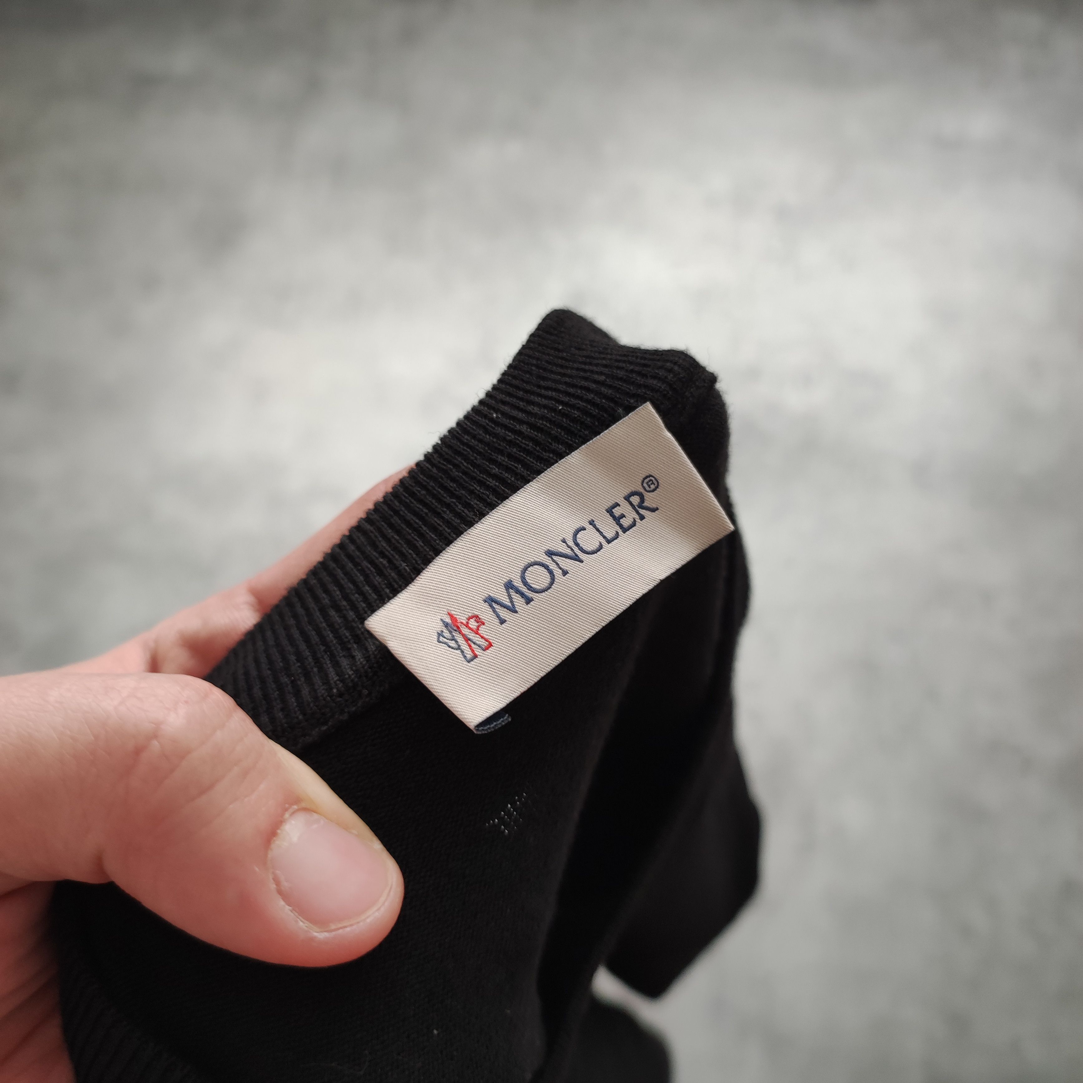 Moncler Moncler Paris Classic Basic no Logo Pique Black Blouse Size M / US 6-8 / IT 42-44 - 5 Thumbnail