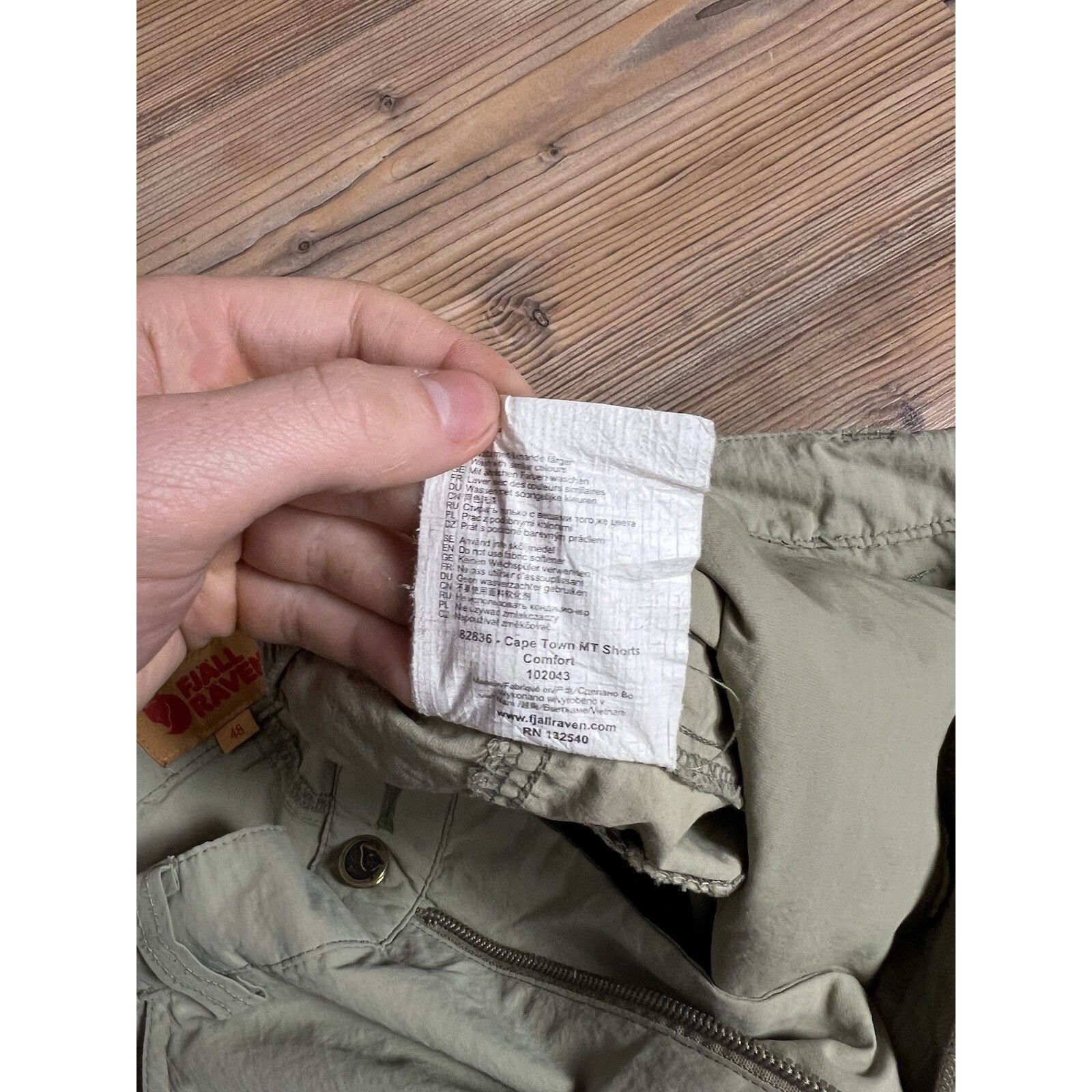 Fjallraven Fjallraven Kape Town Mt Men`s Beige Cargo Tracking Shorts Si Size US 32 / EU 48 - 10 Thumbnail