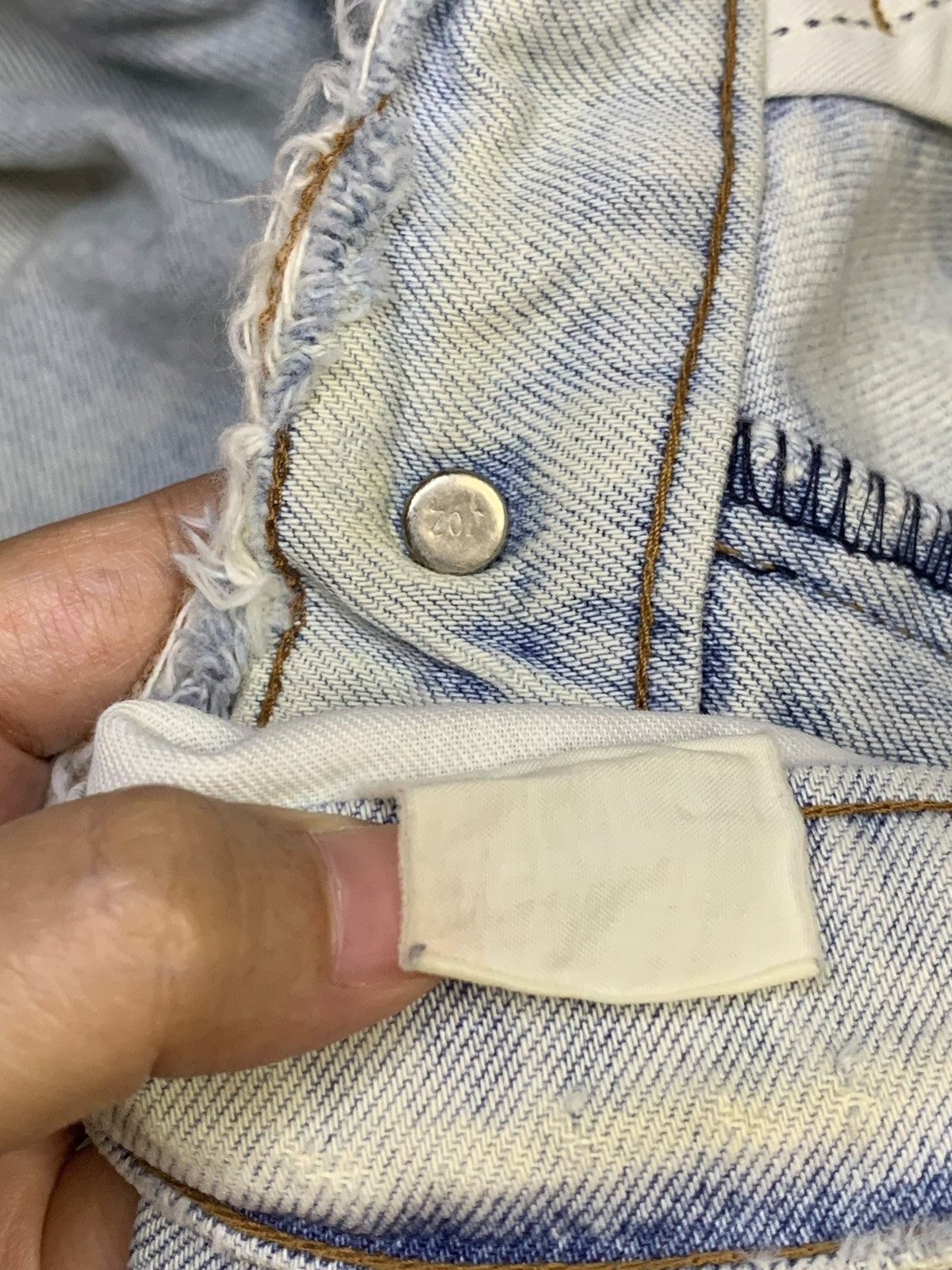 Levi's SALES🔥Vintage 90s Levis Signature Light Wash Distress Jeans Size US 32 / EU 48 - 10 Thumbnail