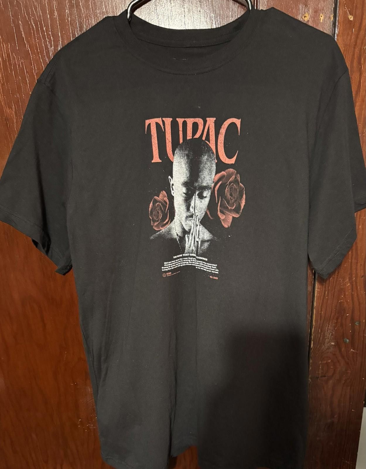 Cross Colours Tupac Shakur t-shirt Black Men's size L New Without Tags Size US L / EU 52-54 / 3 - 1 Thumbnail