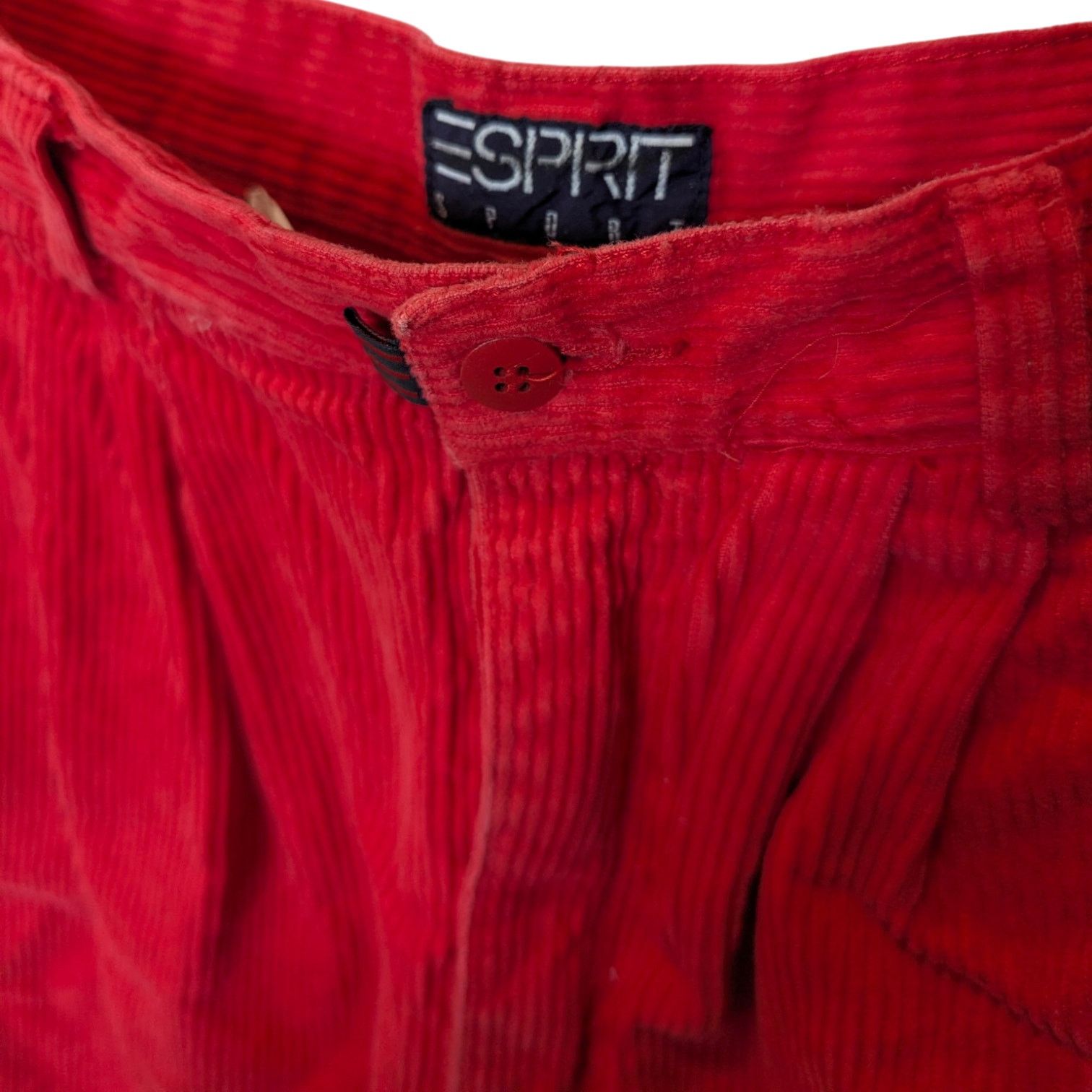 Vintage Vintage ESPRIT Sport Red Corduroy Mom Jeans Sz 13 Size 28" / US 6 / IT 42 - 4 Thumbnail