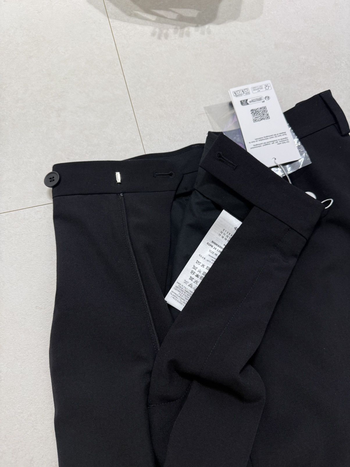 MM6 MM6 Stapled wool wide leg Trouser Size US 31 - 6 Thumbnail