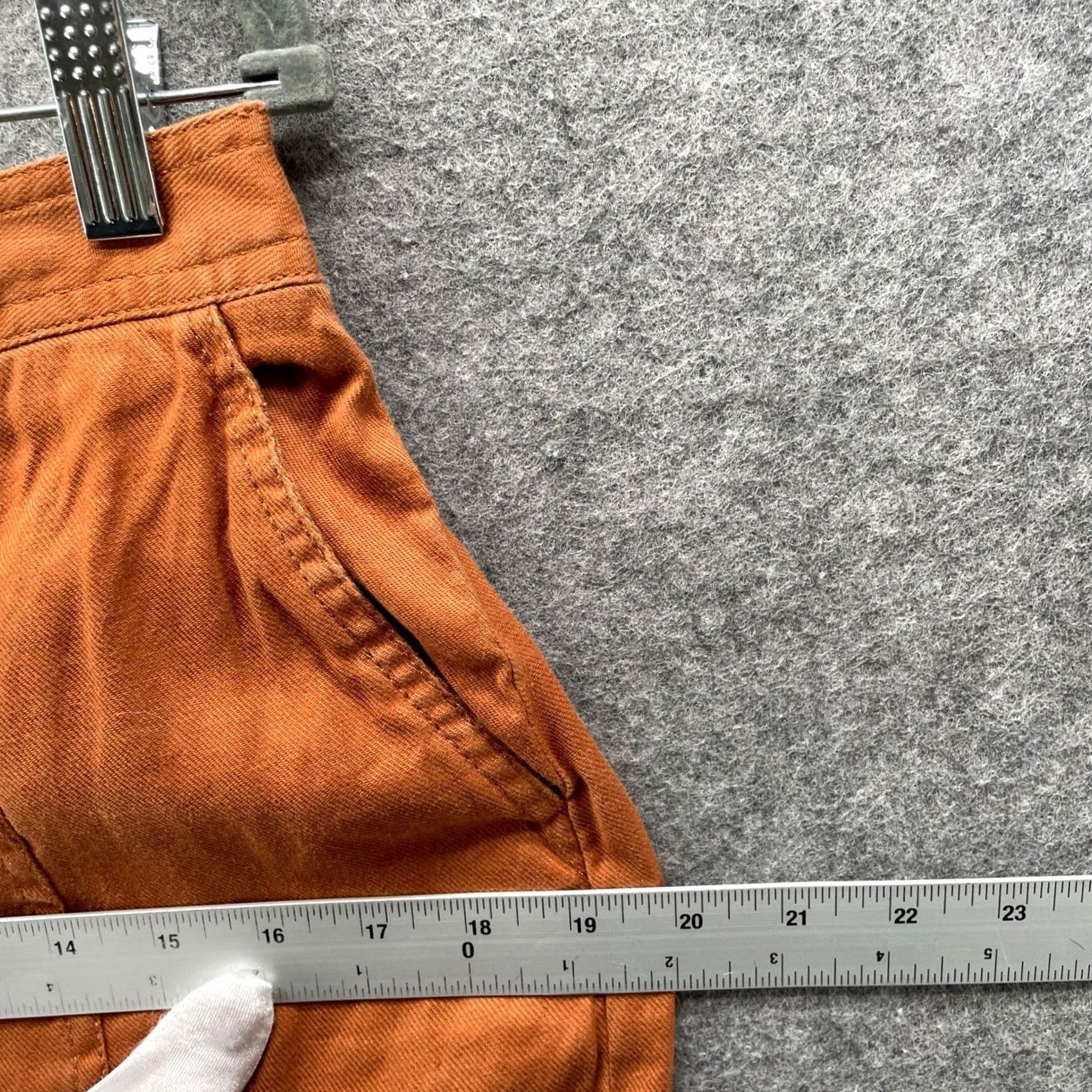 Banana Republic VINTAGE Banana Republic Linen Blend Midi Skirt Womens 6 Tan Button Front Terracotta Size 28" / US 6 / IT 42 - 7 Thumbnail