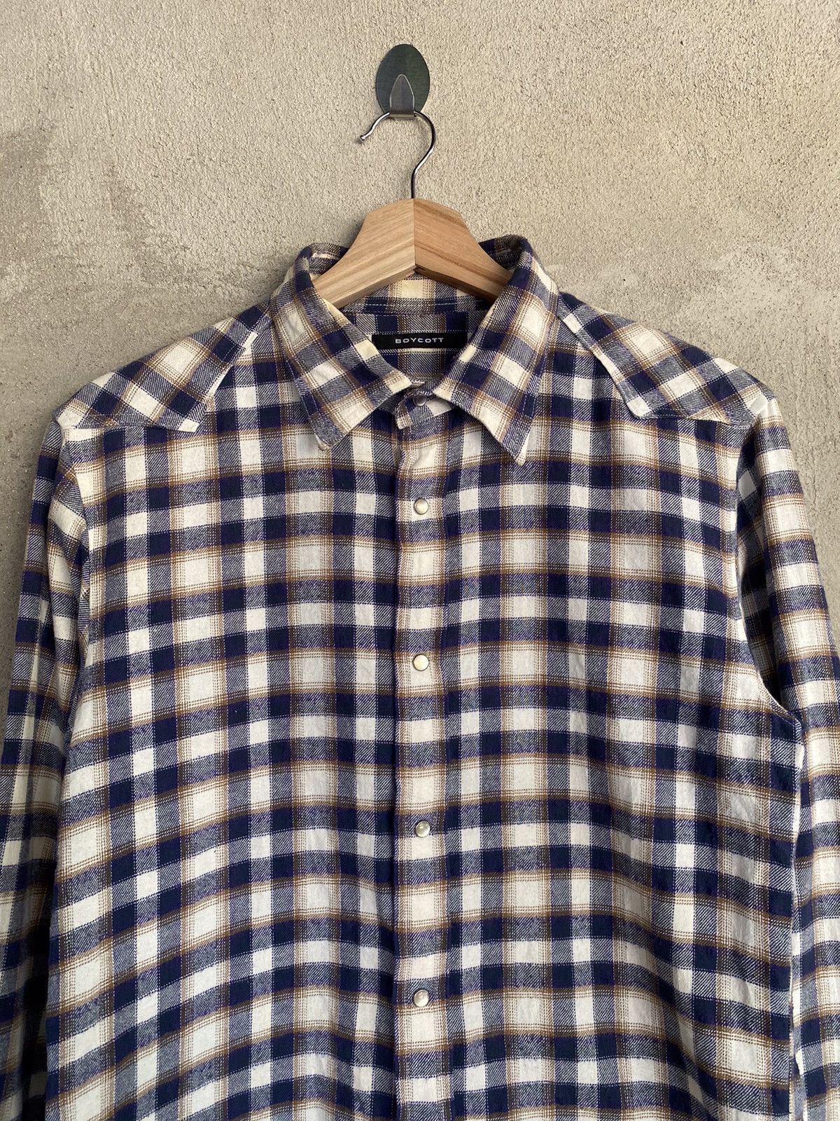 Boycott Boycott Plaid Tartan Flannel Shirt Size US S / EU 44-46 / 1 - 3 Thumbnail