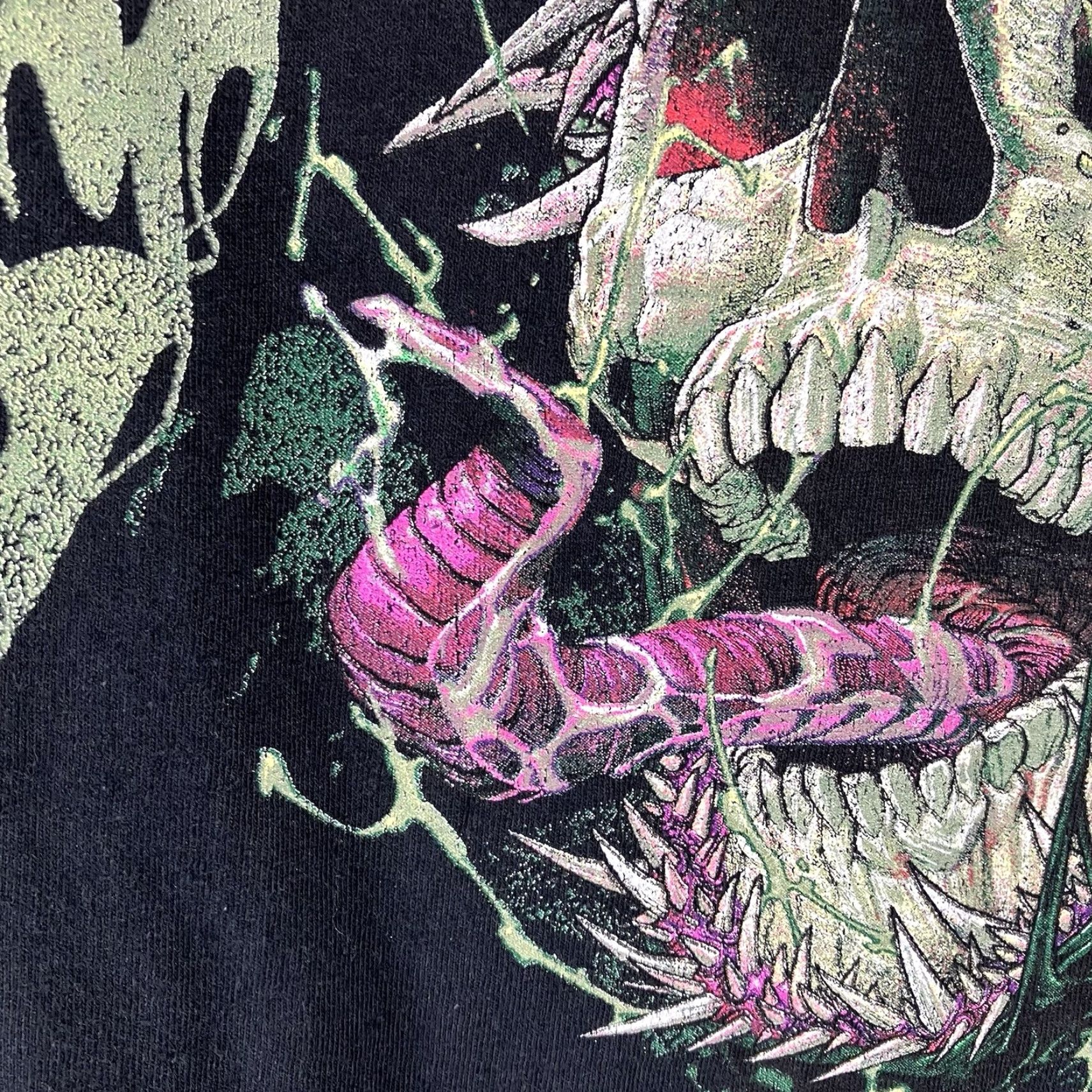Vintage Marvel Venom Long Sleeve T-Shirt XL Black Graphic Print Heavy Metal Skull Mens Size US XL / EU 56 / 4 - 6 Thumbnail