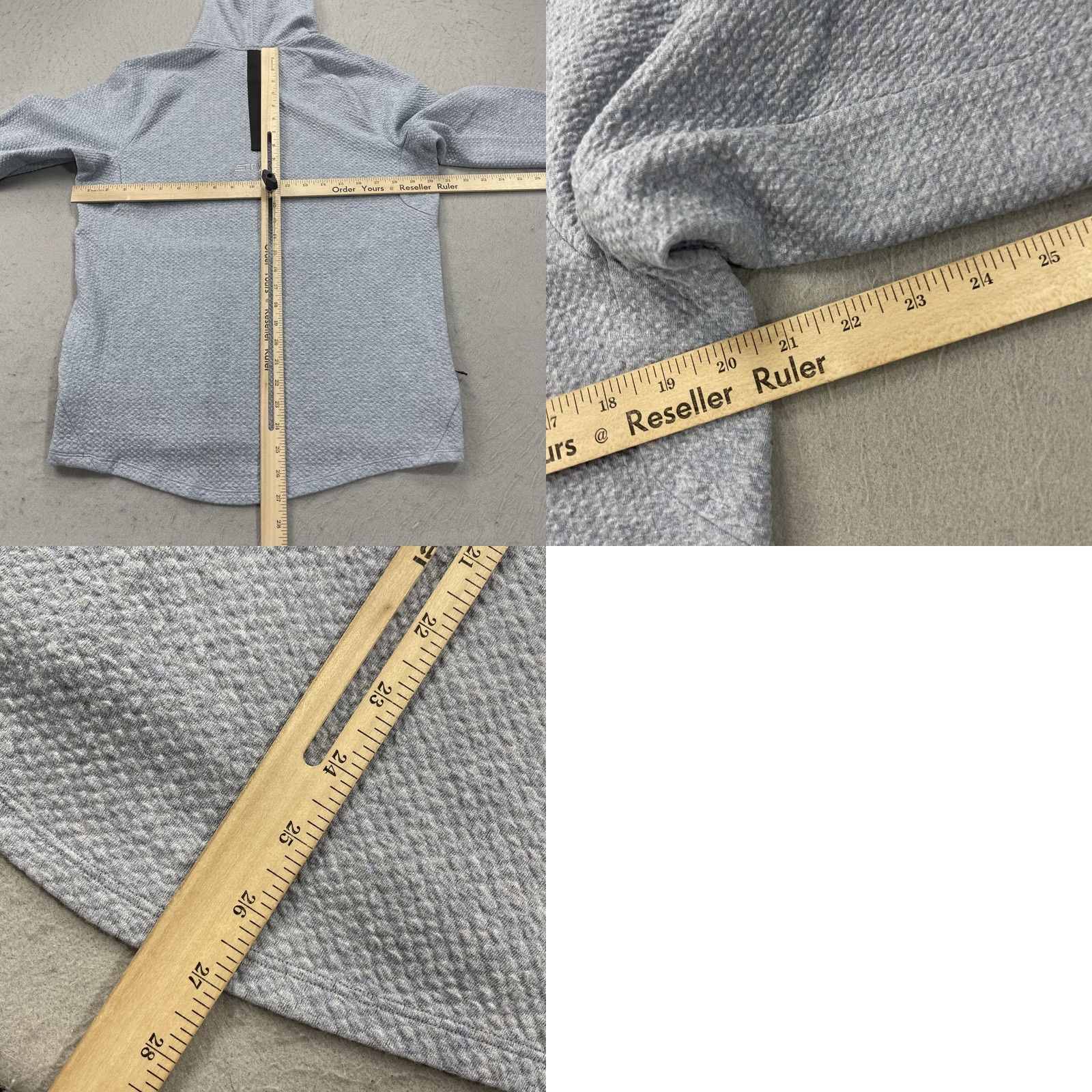 Lululemon Lululemon Hoodie Mens Small Blue Gray Textured Tech Stryker LM3BF7S Size US L / EU 52-54 / 3 - 8 Thumbnail