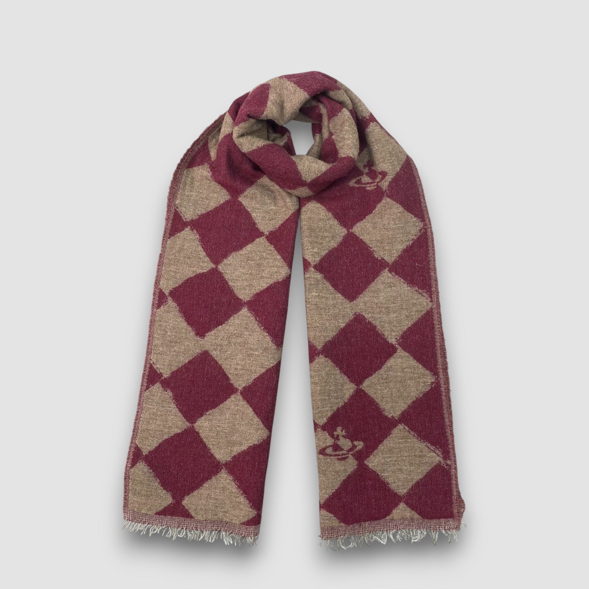 Vivienne Westwood Vintage Vivienne Westwood Scarf Wool Orbs Argyle Scarves Size ONE SIZE - 1 Thumbnail
