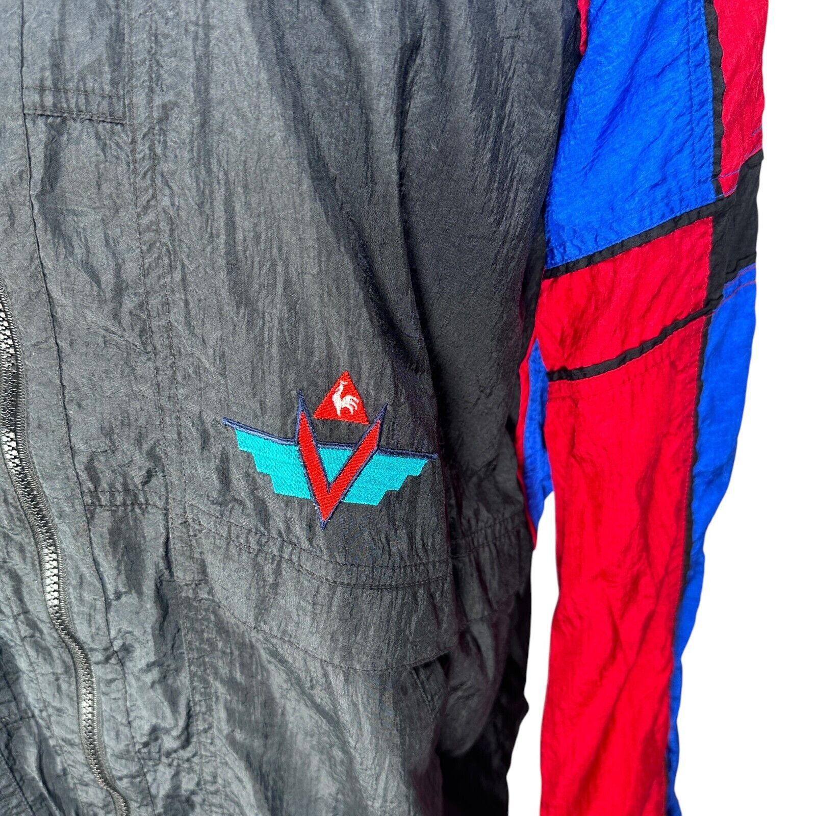 Le Coq Sportif Vintage Le Coq Sportif Windbreaker Jacket Men’s XL Black Size US XL / EU 56 / 4 - 3 Thumbnail