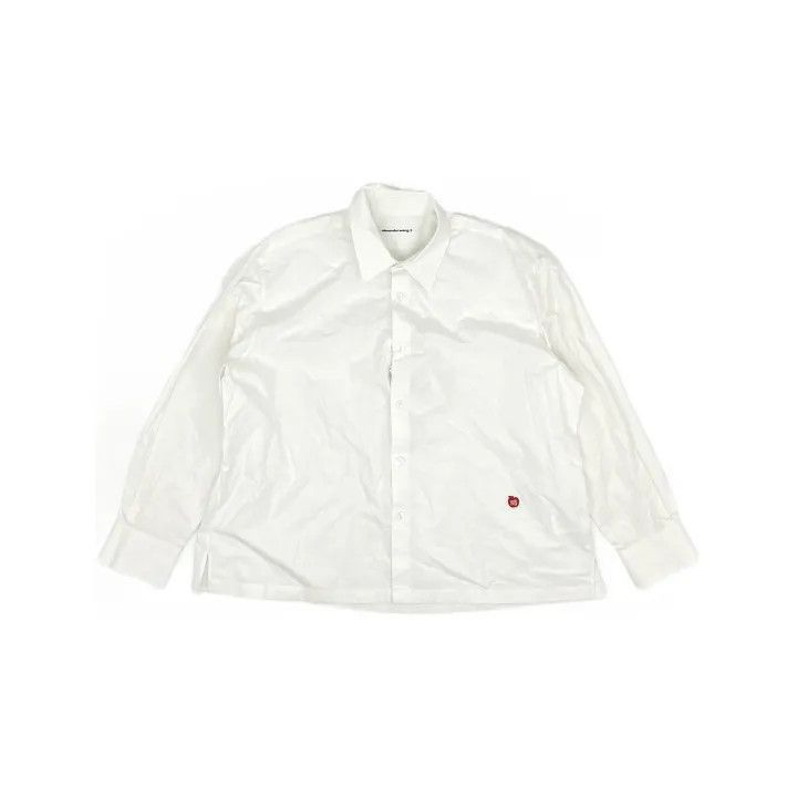 Alexander Wang Alexander Wang White Button-Up Long Sleeve Shirt - Size L / US 10 / IT 46 - 1 Thumbnail