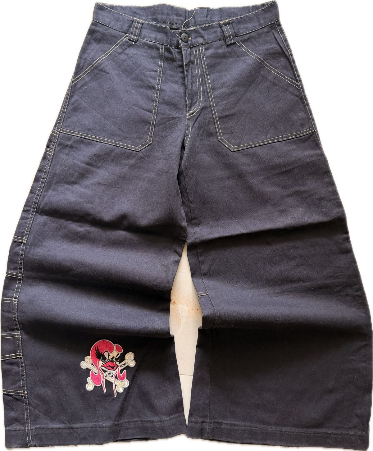 JNCO JNCO Style Metal Street Wide Leg Jeans Size US 31 - 1 Thumbnail