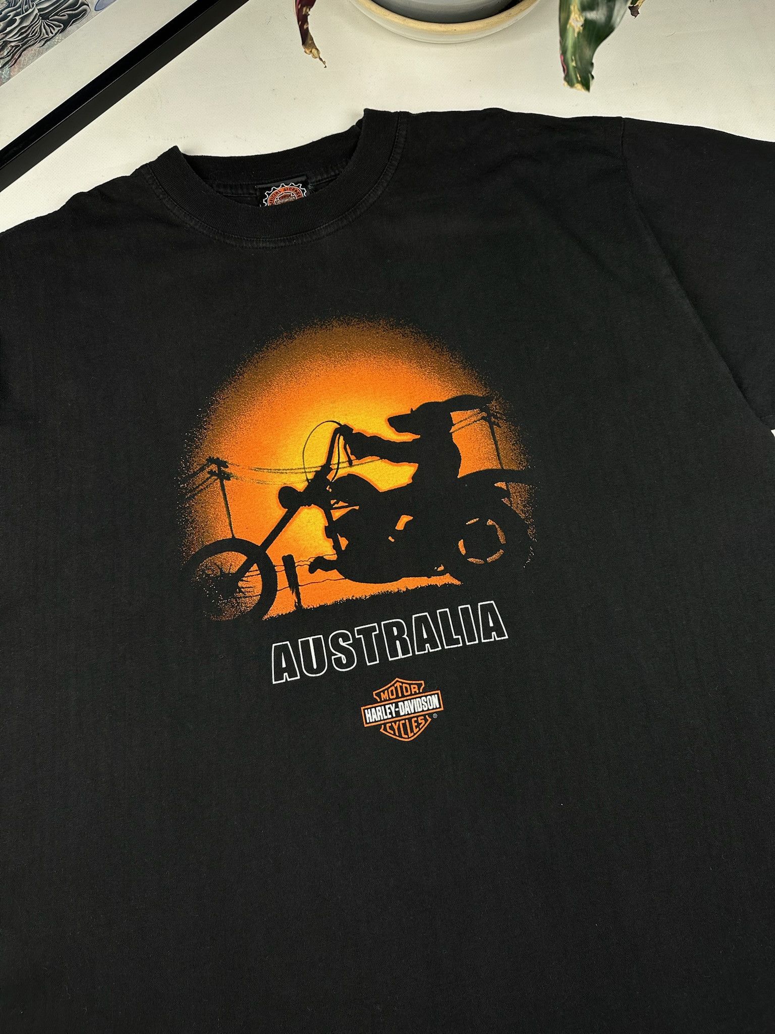 Harley Davidson Vintage Harley Davidson Australia Tee Size US XXL / EU 58 / 5 - 2 Thumbnail