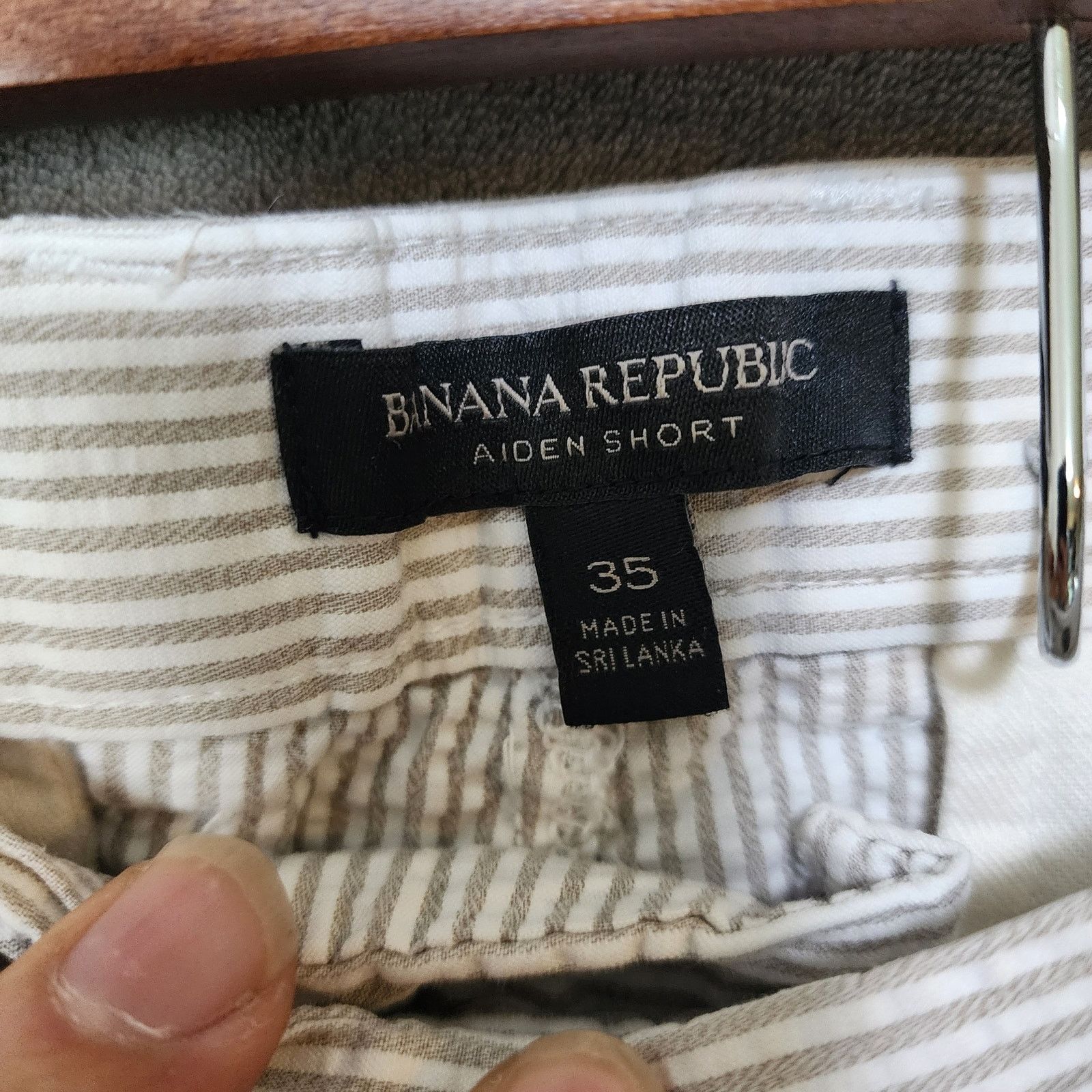 Banana Republic Banana Republic Aiden Shorts Men's 35 Striped Size US 35 - 3 Thumbnail