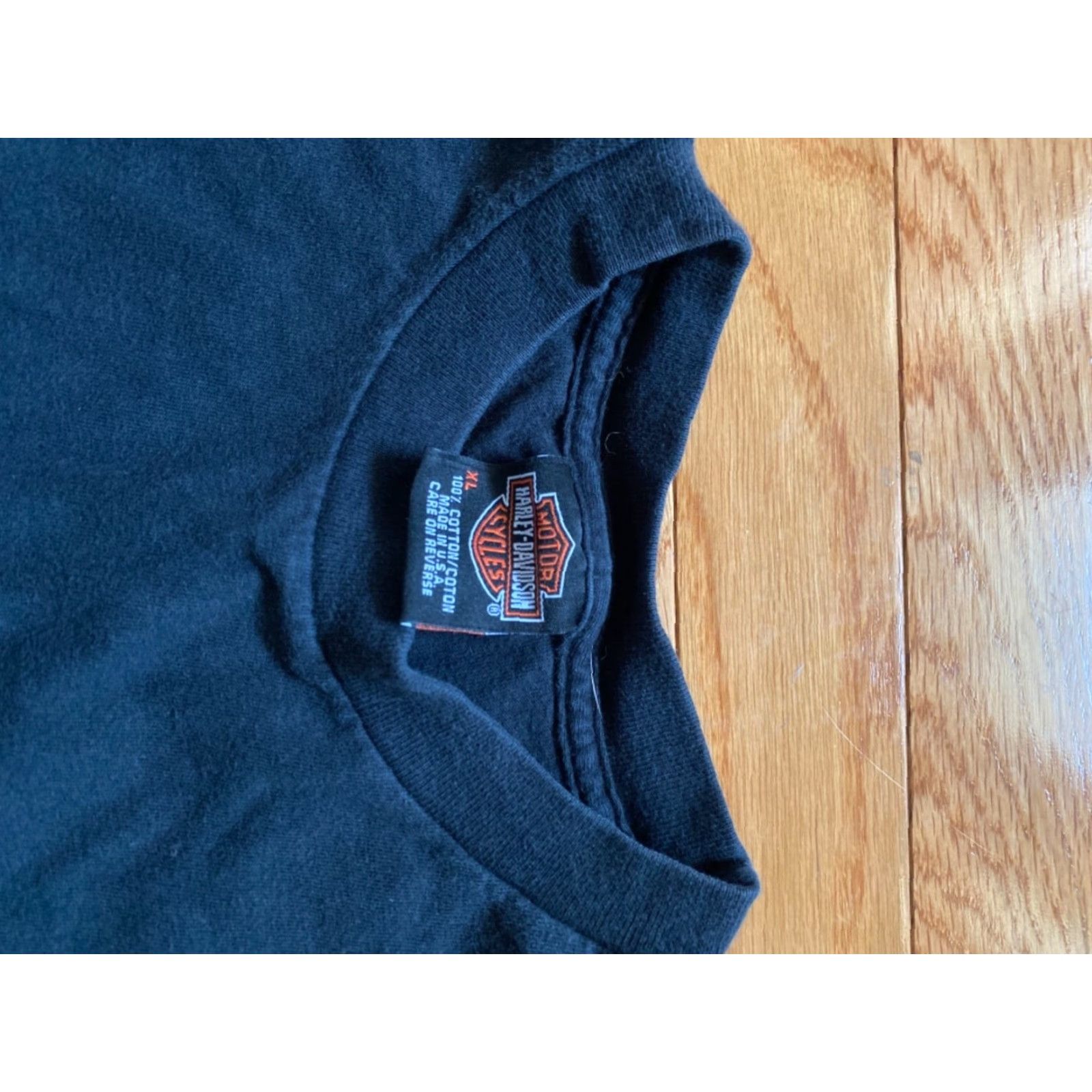 Harley Davidson VINTAGE Harley-Davidson Flames Eagle 2002 Black Graphic T-Shirt XL Mens Omaha NE Size US XL / EU 56 / 4 - 2 Thumbnail