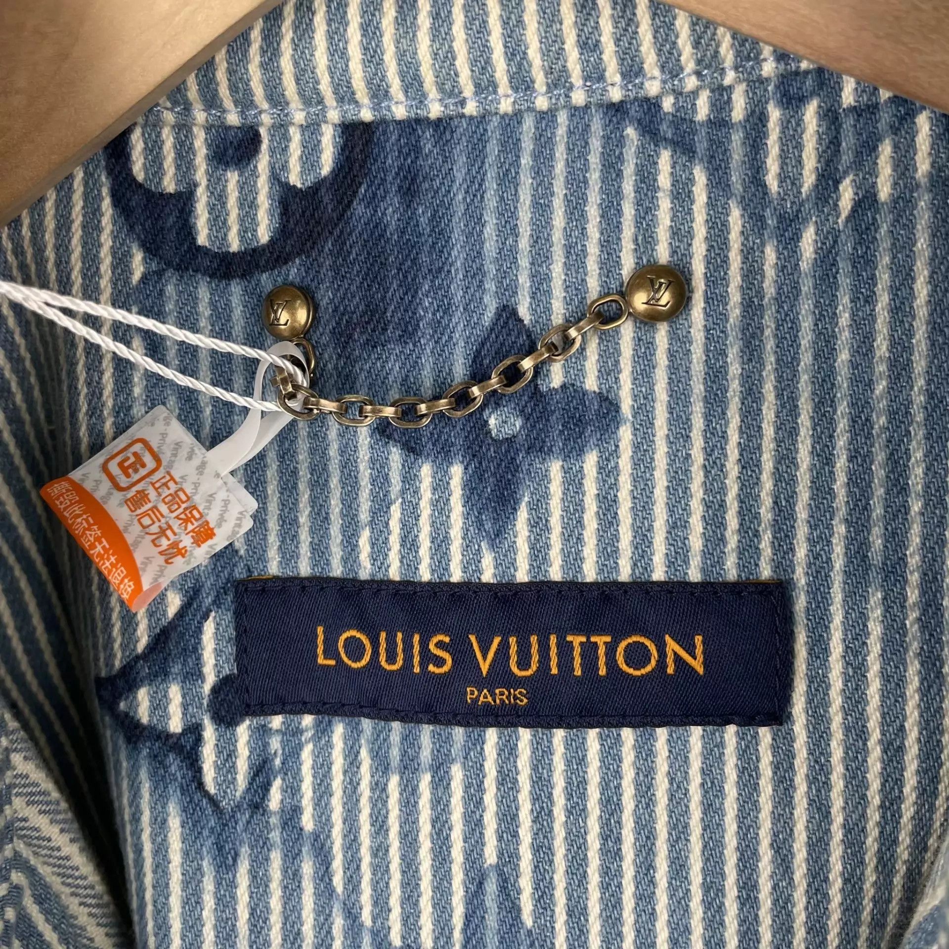 Louis Vuitton LV Denim Monogram Blue M Jacket 21 Size US M / EU 48-50 / 2 - 3 Thumbnail