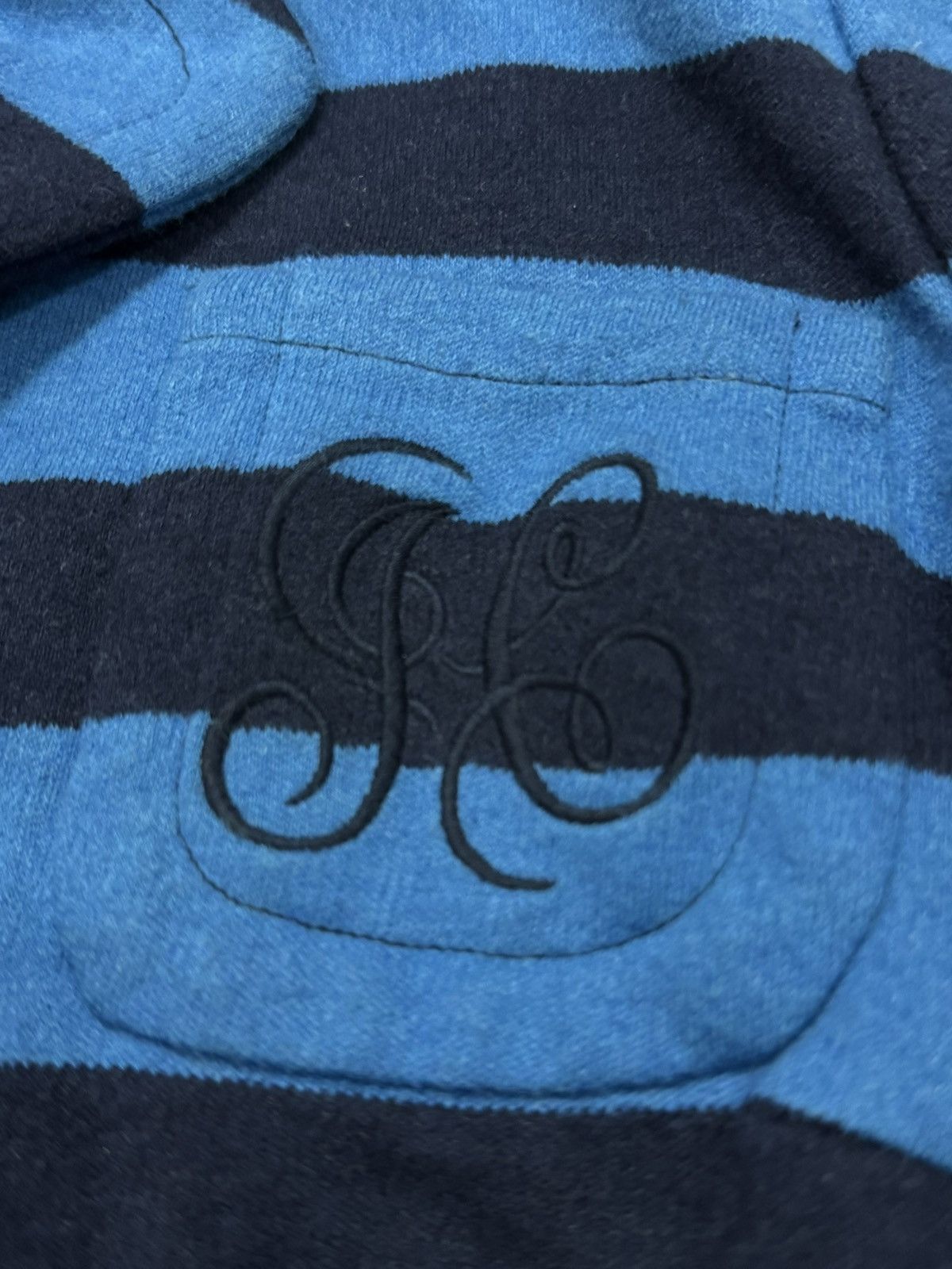 Juicy Couture Y2K Juicy Couture blue striped wool blazer/sweater Size S / US 4 / IT 40 - 5 Thumbnail
