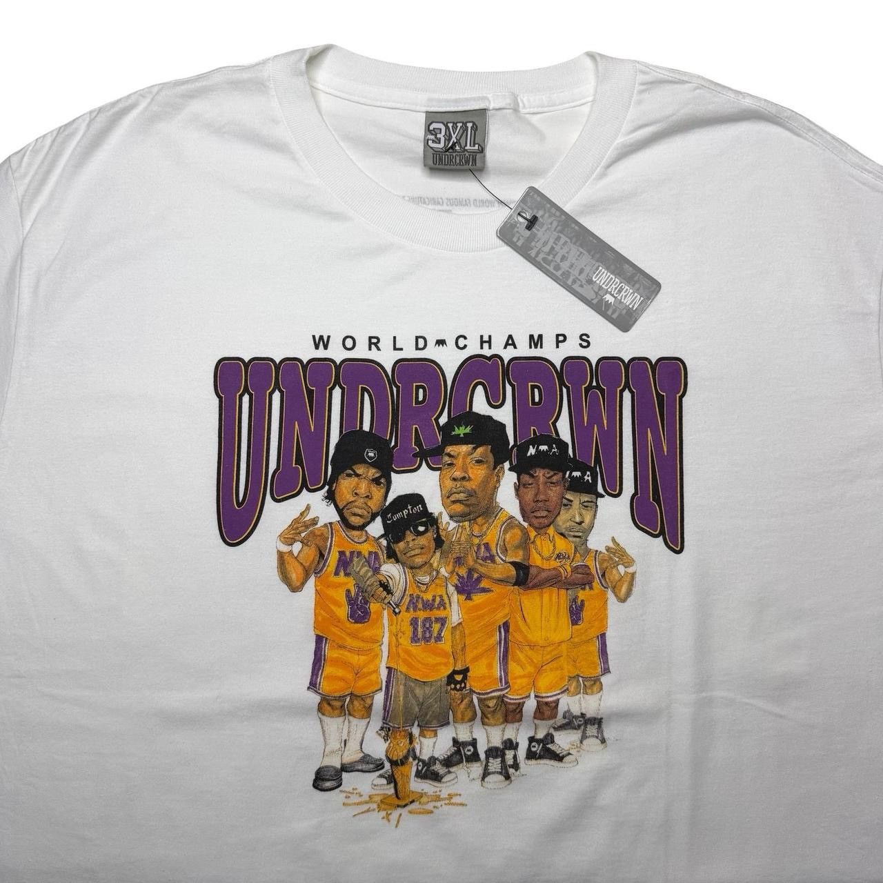 UNDRCRWN Undrcrwn Undercrown LA Lakers Champions NWA Eazy Dre shirt Size US XXL / EU 58 / 5 - 1 Thumbnail
