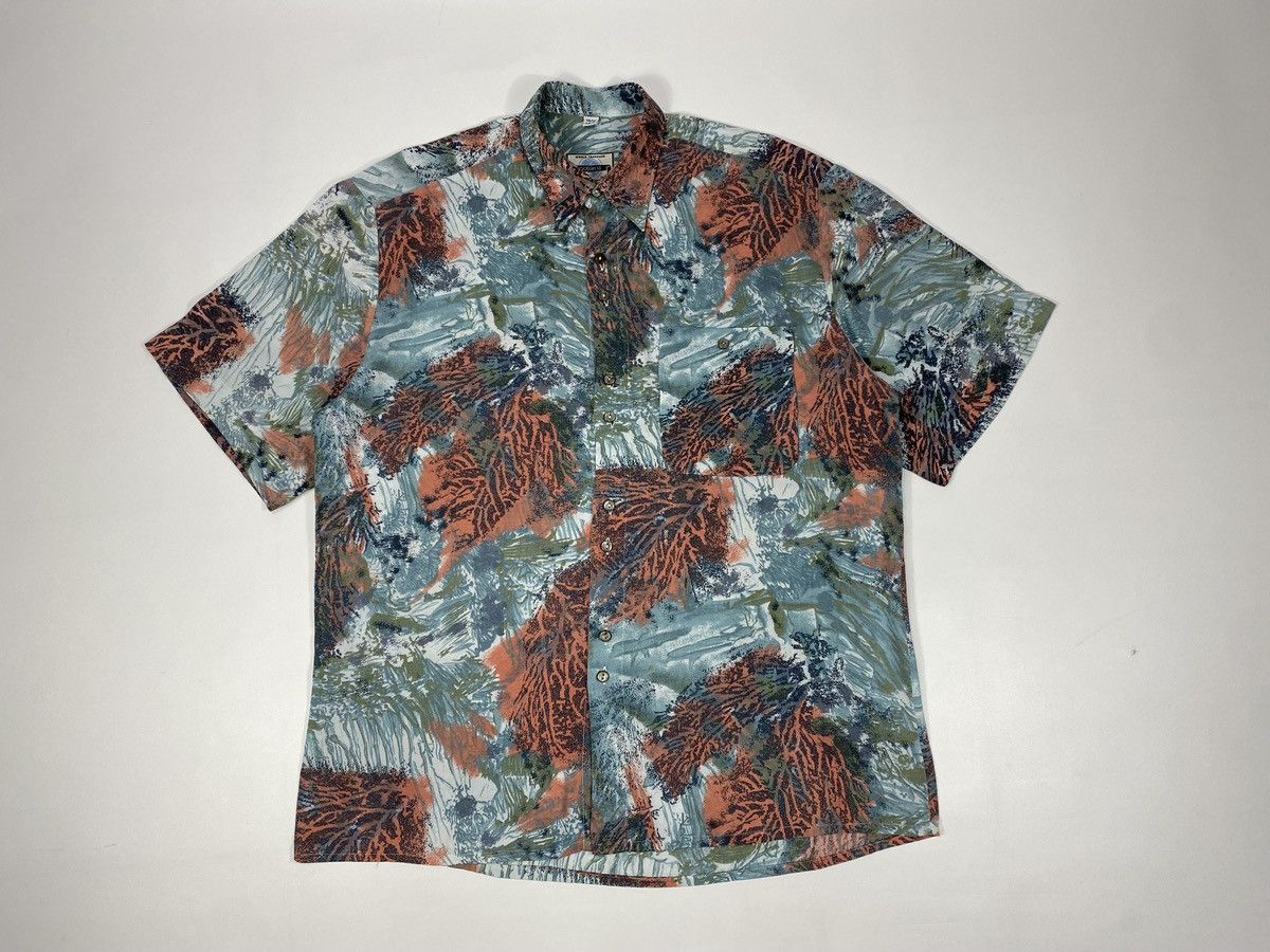 Vintage Vintage 80s 90s Radiant Leafs Abstract Party Festival Shirt Size US L / EU 52-54 / 3 - 9 Thumbnail
