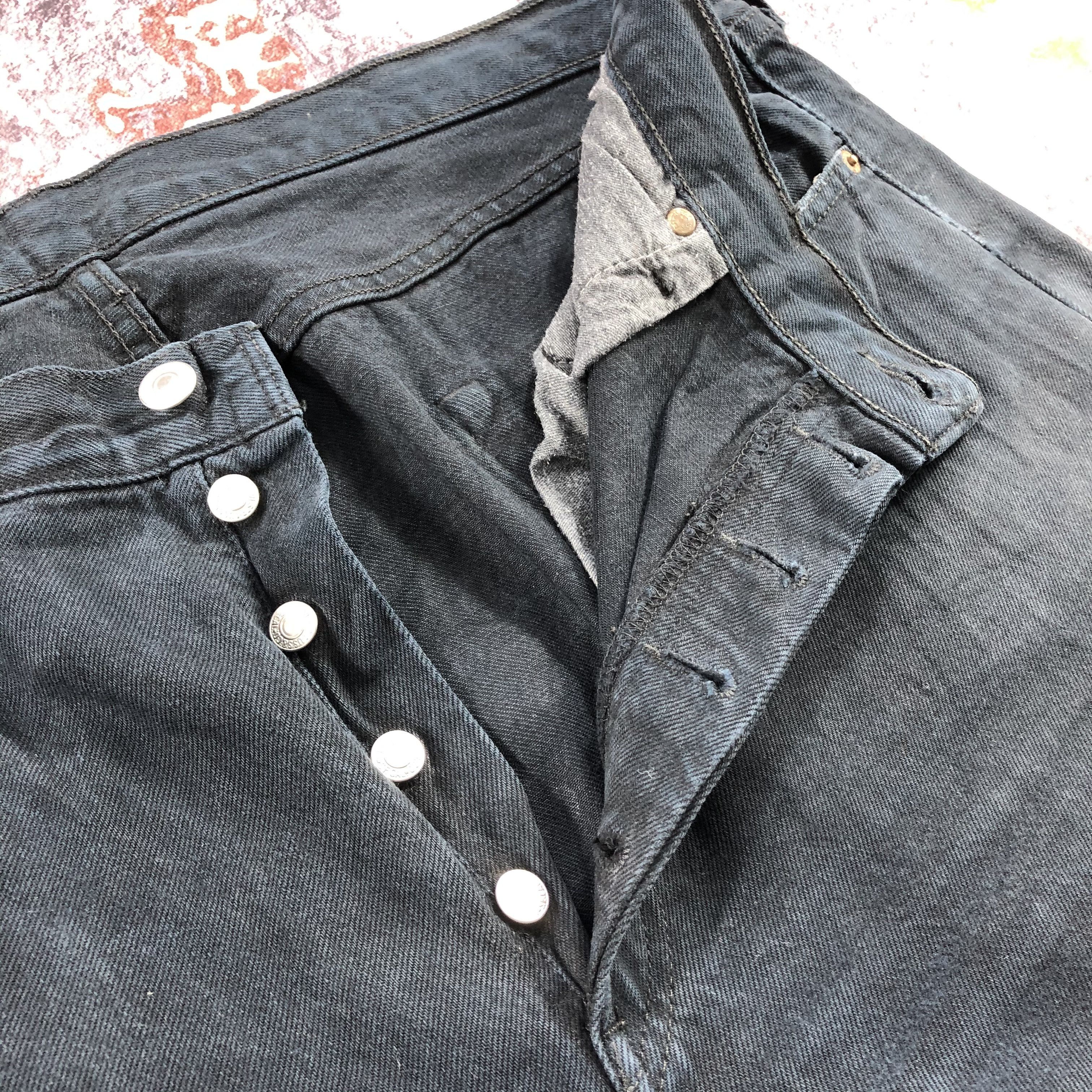 Levi's Vintage 90s Levis 501 Black Jeans-JM2633 Size US 39 - 10 Thumbnail