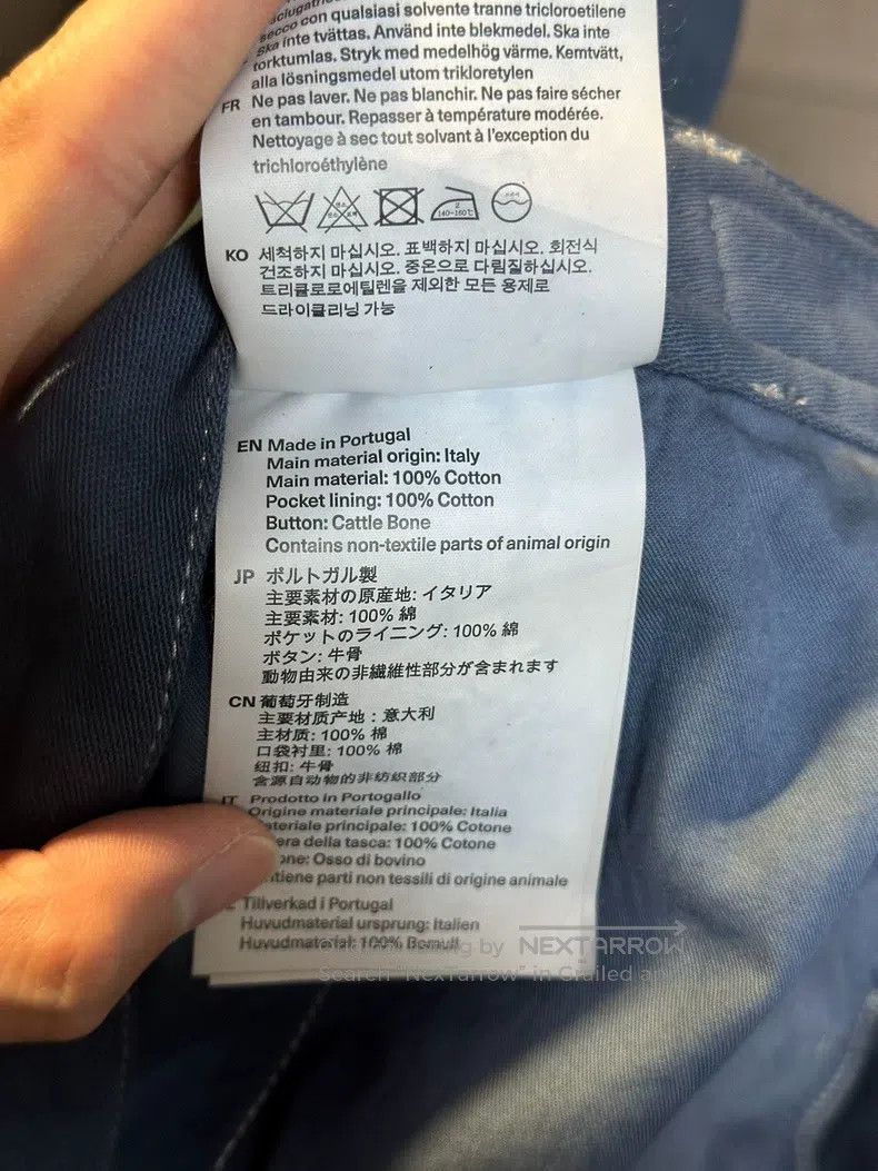 Our Legacy Our Legacy Cotton washed texture straight leg pants Size US 30 / EU 46 - 3 Thumbnail