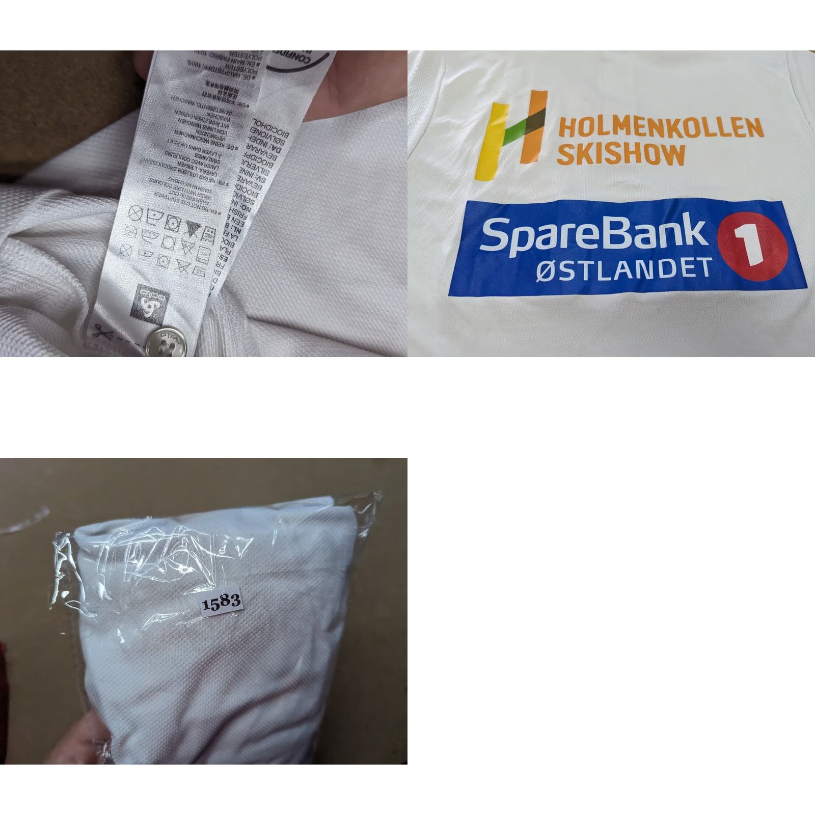 Odlo Odlo Polo Shirt Mens XS White Pique Button Small Sparebank Holemnkollen Size US S / EU 44-46 / 1 - 9 Thumbnail