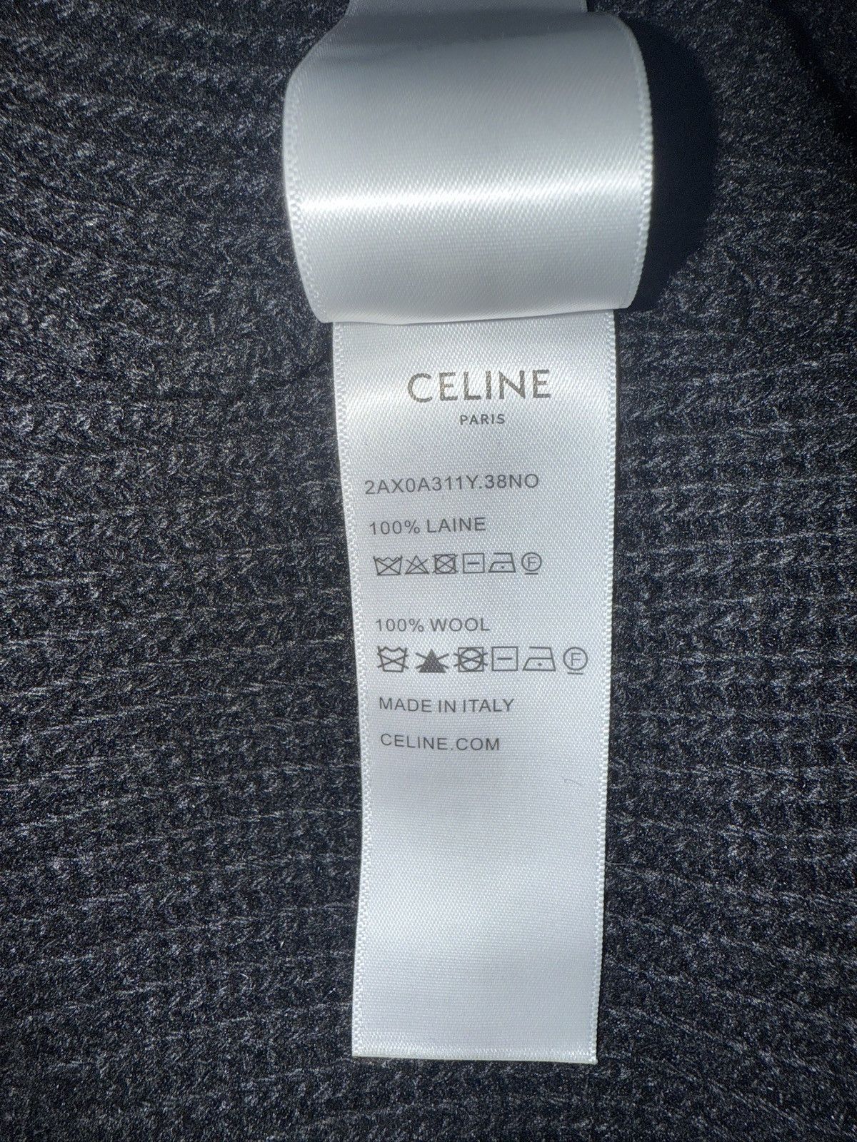 Celine Celine Wool Logo Hoodie Size US L / EU 52-54 / 3 - 5 Thumbnail