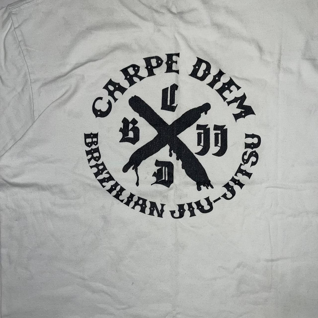 Vintage Capre Diem Brazilian Jiu-Jitsu Big Logo T Shirt White Size L Size US L / EU 52-54 / 3 - 7 Thumbnail