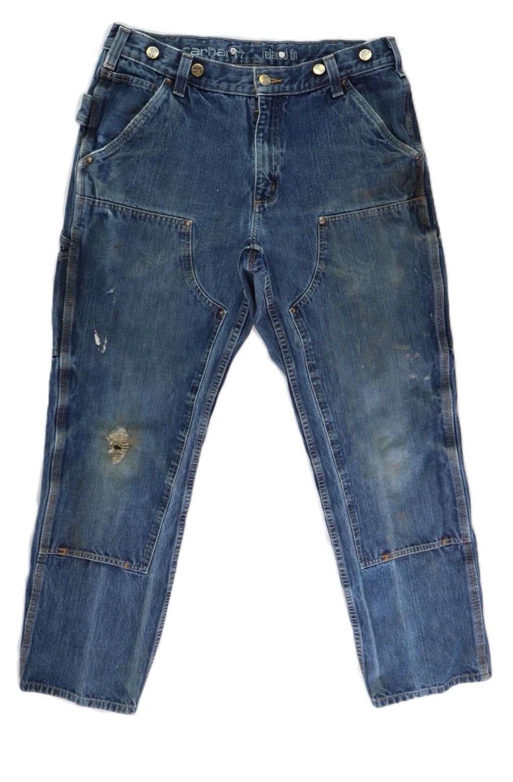 Carhartt CARHARTT 103890 US 33 x 32 Relaxed Logger Jeans DISTRESSED Size US 33 - 1 Thumbnail
