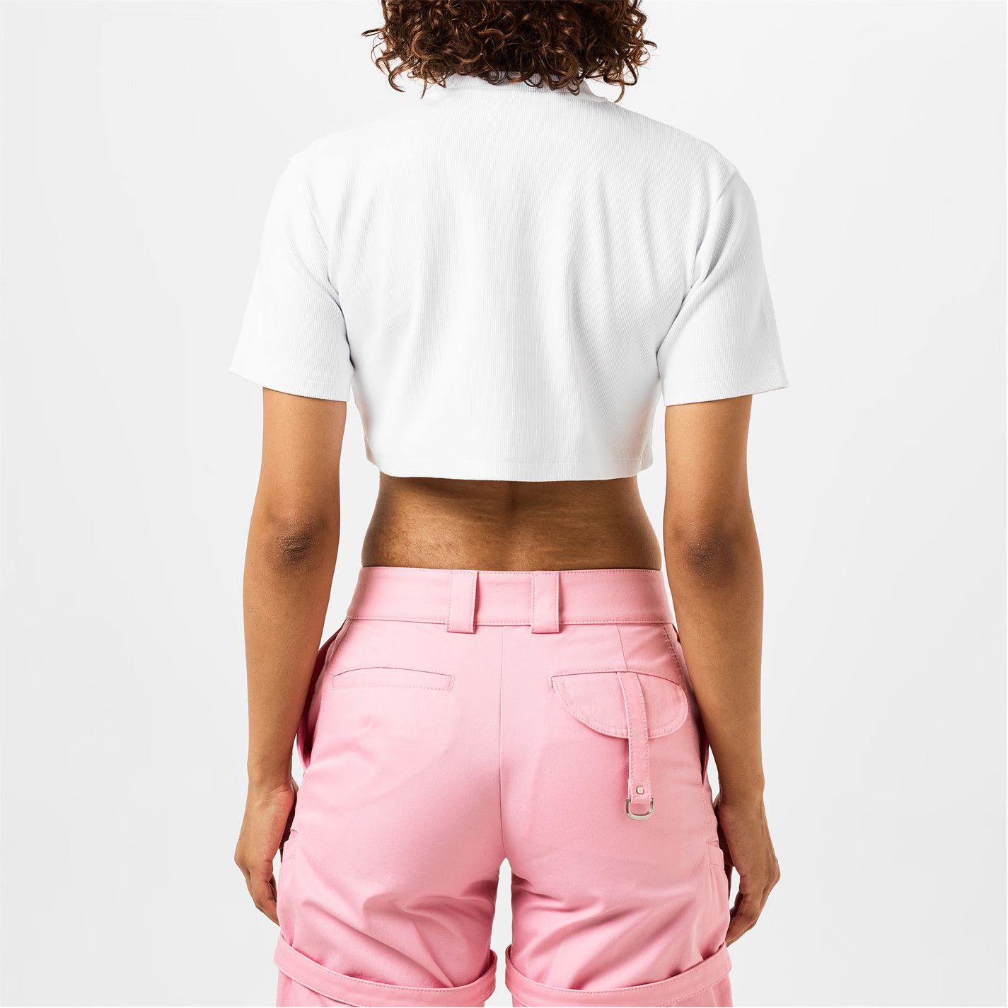 Off-White o1g2r1mq1224 Cropped T-Shirts in White Size M / US 6-8 / IT 42-44 - 5 Thumbnail