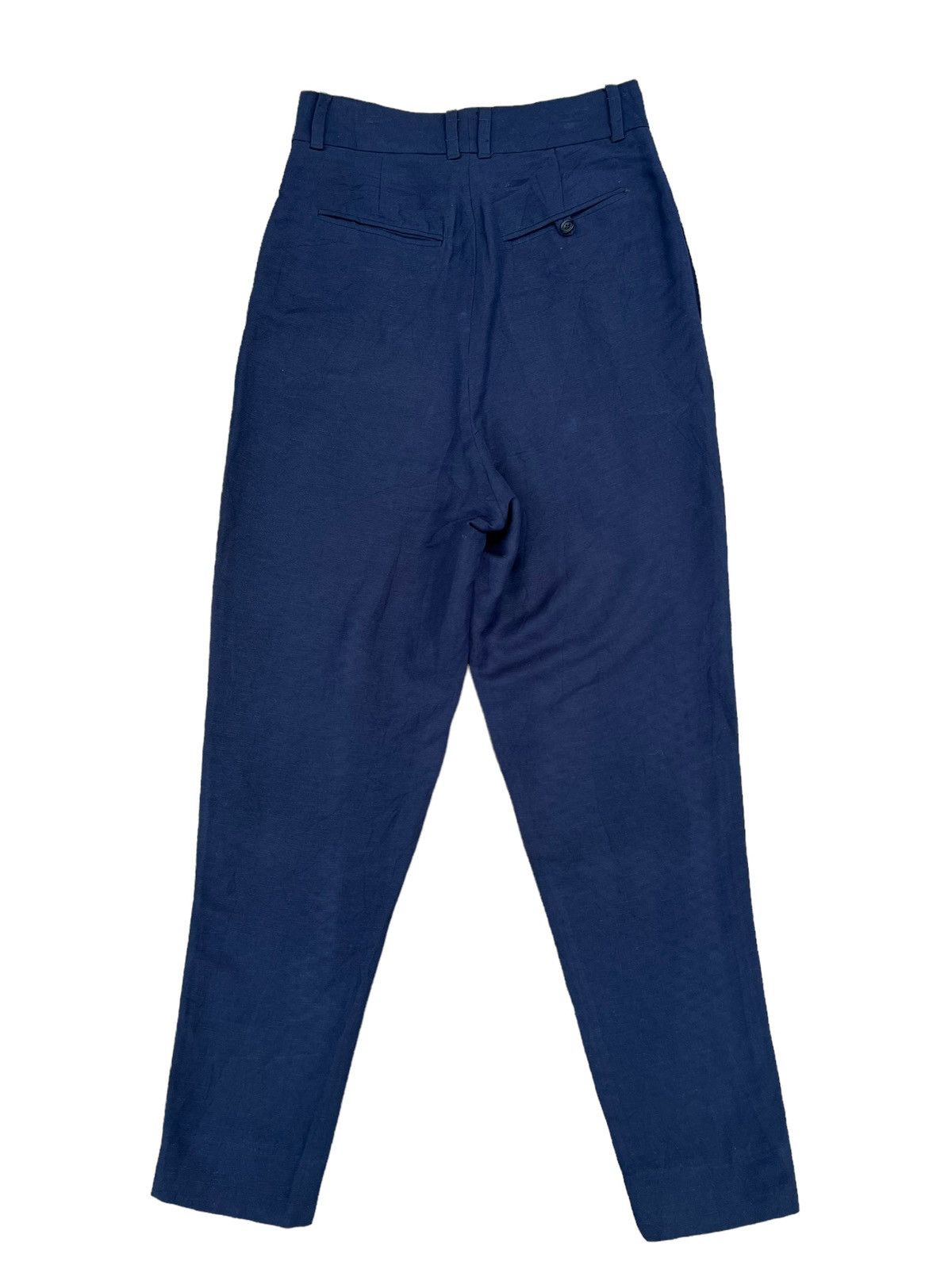 ato Ato Made in Japan Navy Blue Linen Trouser Pant Size US 29 - 2 Thumbnail
