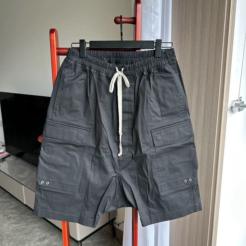 Rick Owens Rick Owens Black New Mainline Workwear Large Pocket Shorts Size US 40 / EU 56 - 1 Thumbnail